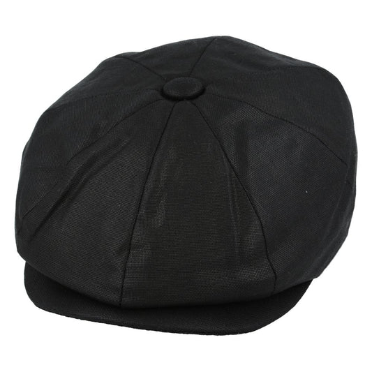 Coppola nuova inglese primavera Nera Newsboy Cap -Black Peaky Blinders Black Summer Cap