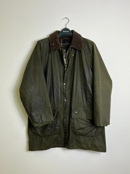 RARO Barbour Gamefair Special Verde C42/107 cm Green Wax Vintage Gamefair Jacket c42 Large