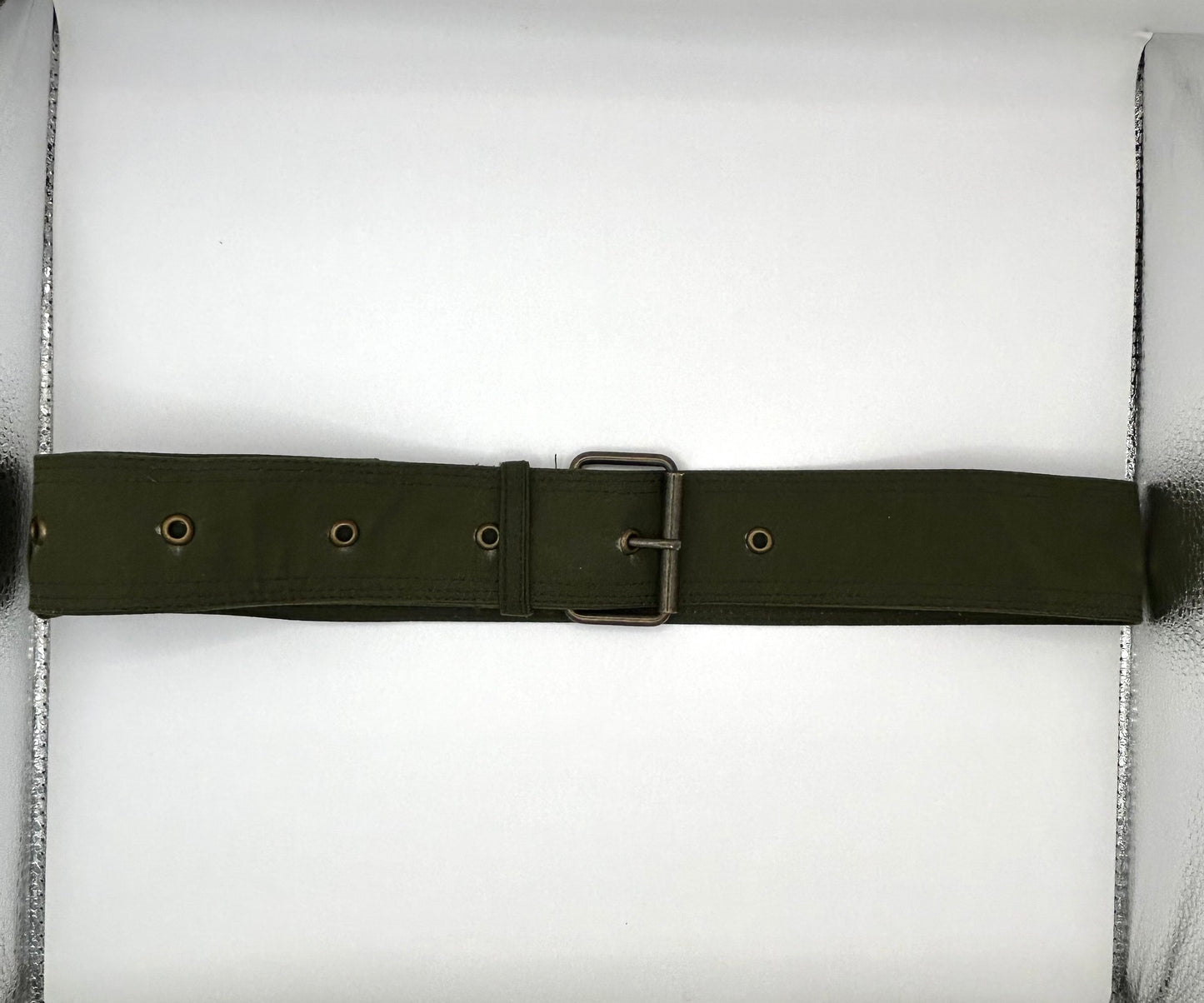 Cintura verde cerata per Barbour da moto - Green wax replacement belt