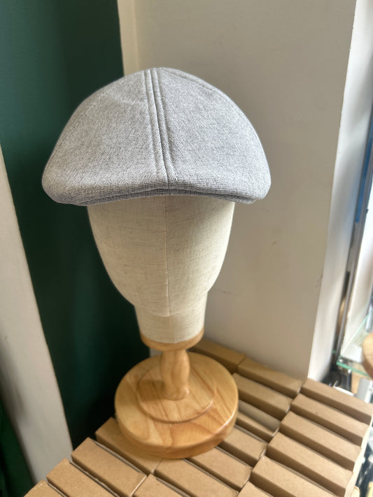 Coppola becco d'anatra in cotone grigio chiaro taglia unica -Six Panel duck bill cap light grey one size - Shop In London