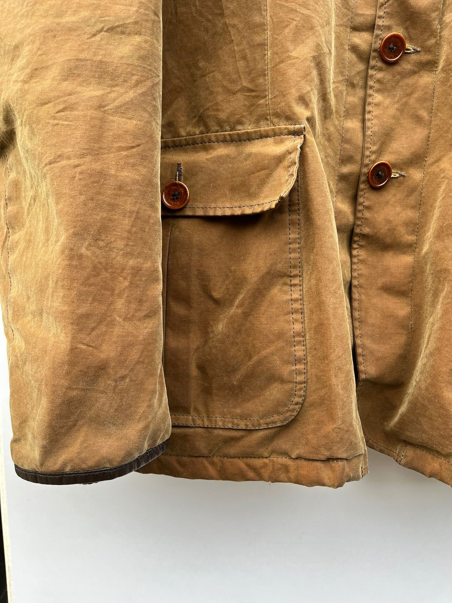 Giacca Barbour Uomo beige blazer XL - Beige waxed Lumley riding blazer Jacket Size XL