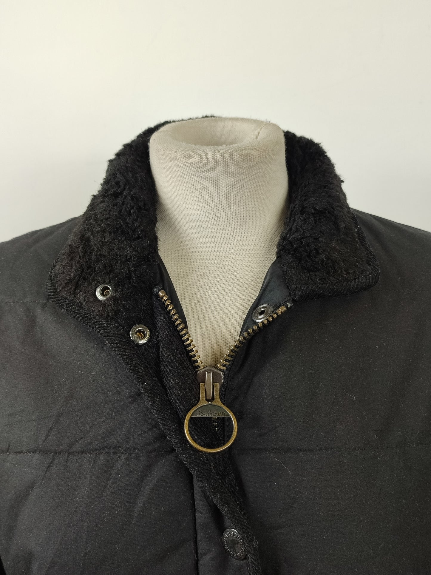 Giacca Barbour Nera imbottita da donna UK10 small - Lady winter Black wax coat size UK10