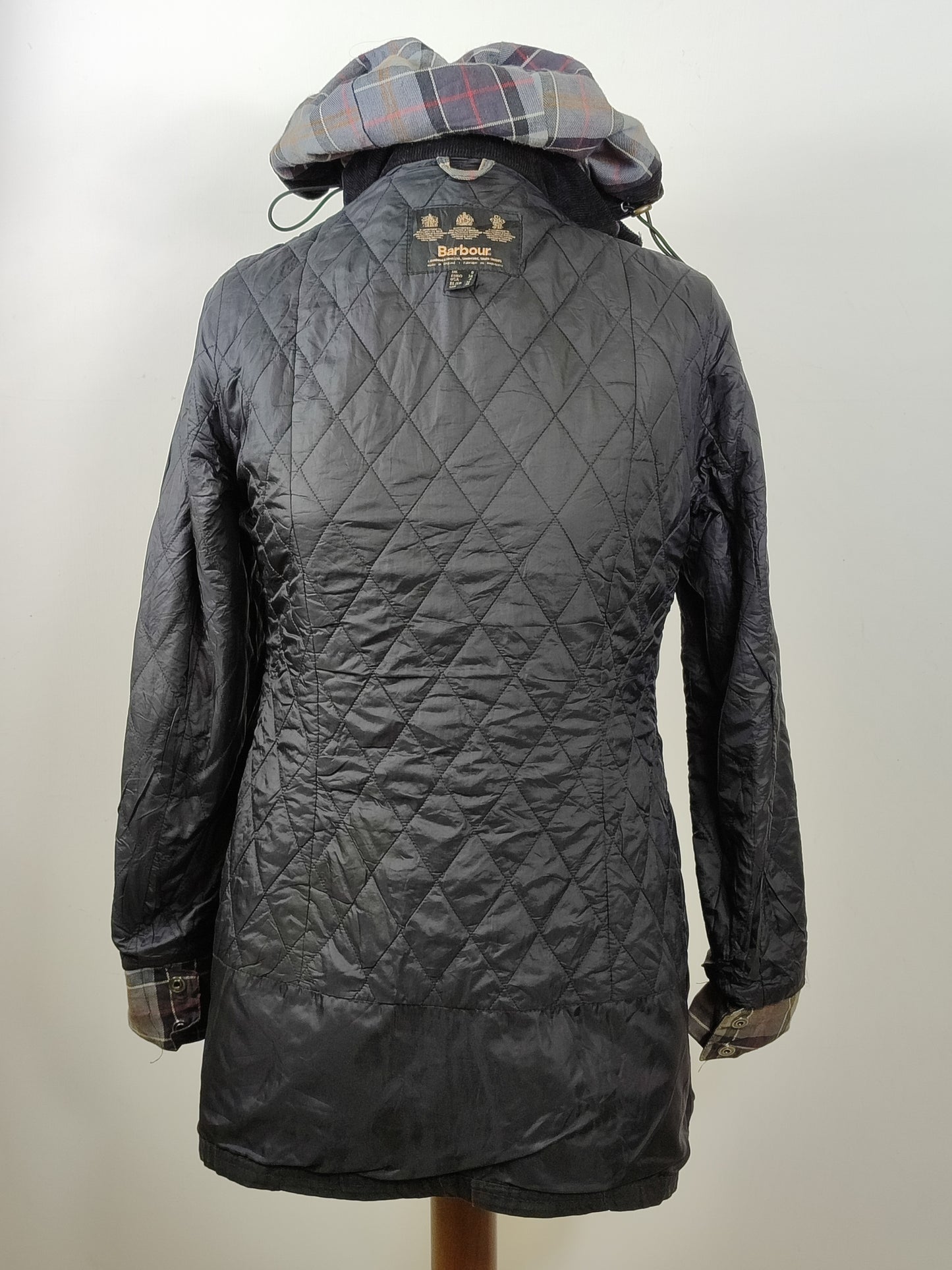 Giacca Barbour donna nera Rebel UK8 XSmall Black Lady Wax Rebel jacket XSmall tg.38