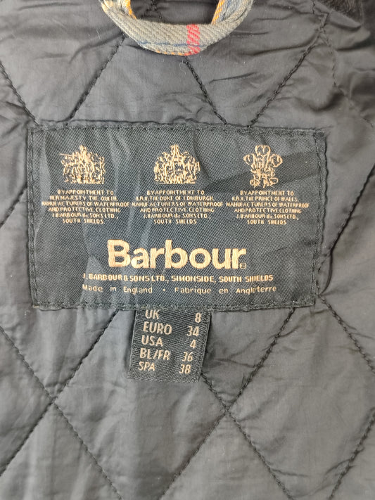 Giacca Barbour donna nera Rebel UK8 XSmall Black Lady Wax Rebel jacket XSmall tg.38