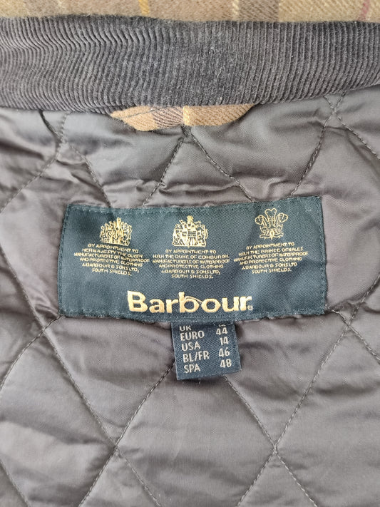 Giacca Barbour unisex con cintura marrone tg.48 Uk18-Wax Brown Rebel Jacket Uk18