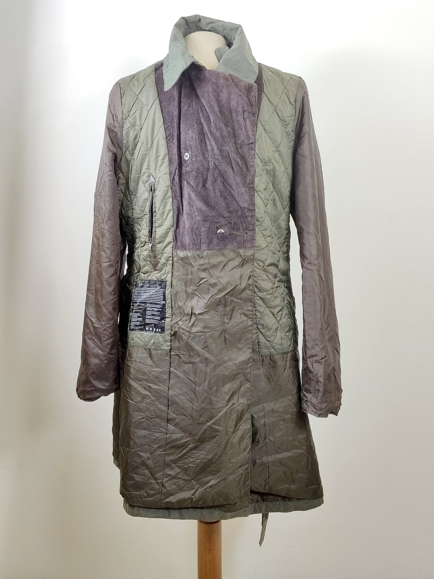 Trench Barbour da donna verde cerato uk14 tg44 -Lady Vintage Wax Trench green Uk14 Medium