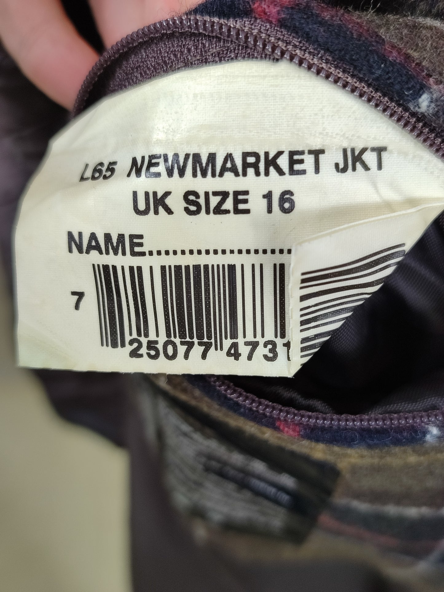 Giacca Barbour Beige cerato Newmarket cerato UNISEX Tg.46 Beige Wax Coat size UK16
