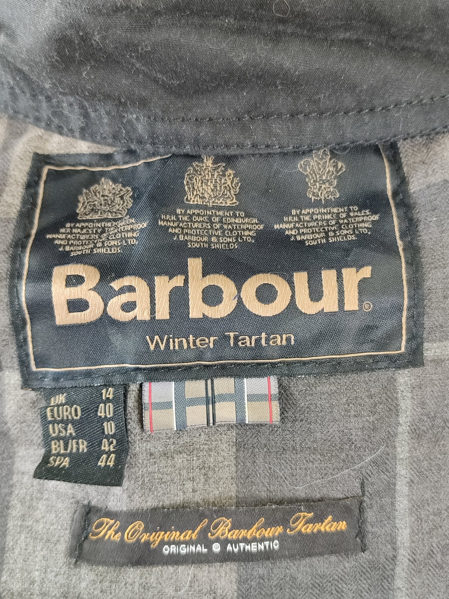 Barbour Trench cerato da donna con cintura nero tg.44 Uk14-Wax Lady Portlethan Mac Jacket Uk14