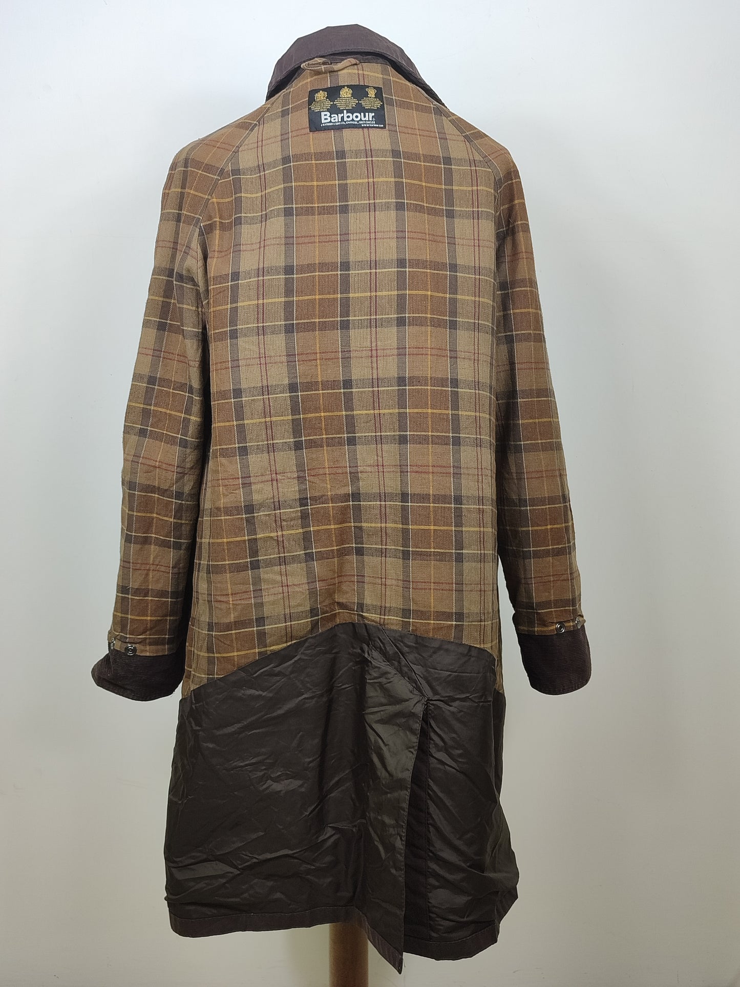Trench Barbour da donna marrone cerato tg.44 Uk14-Wax Newbury coat brown Jacket Uk14