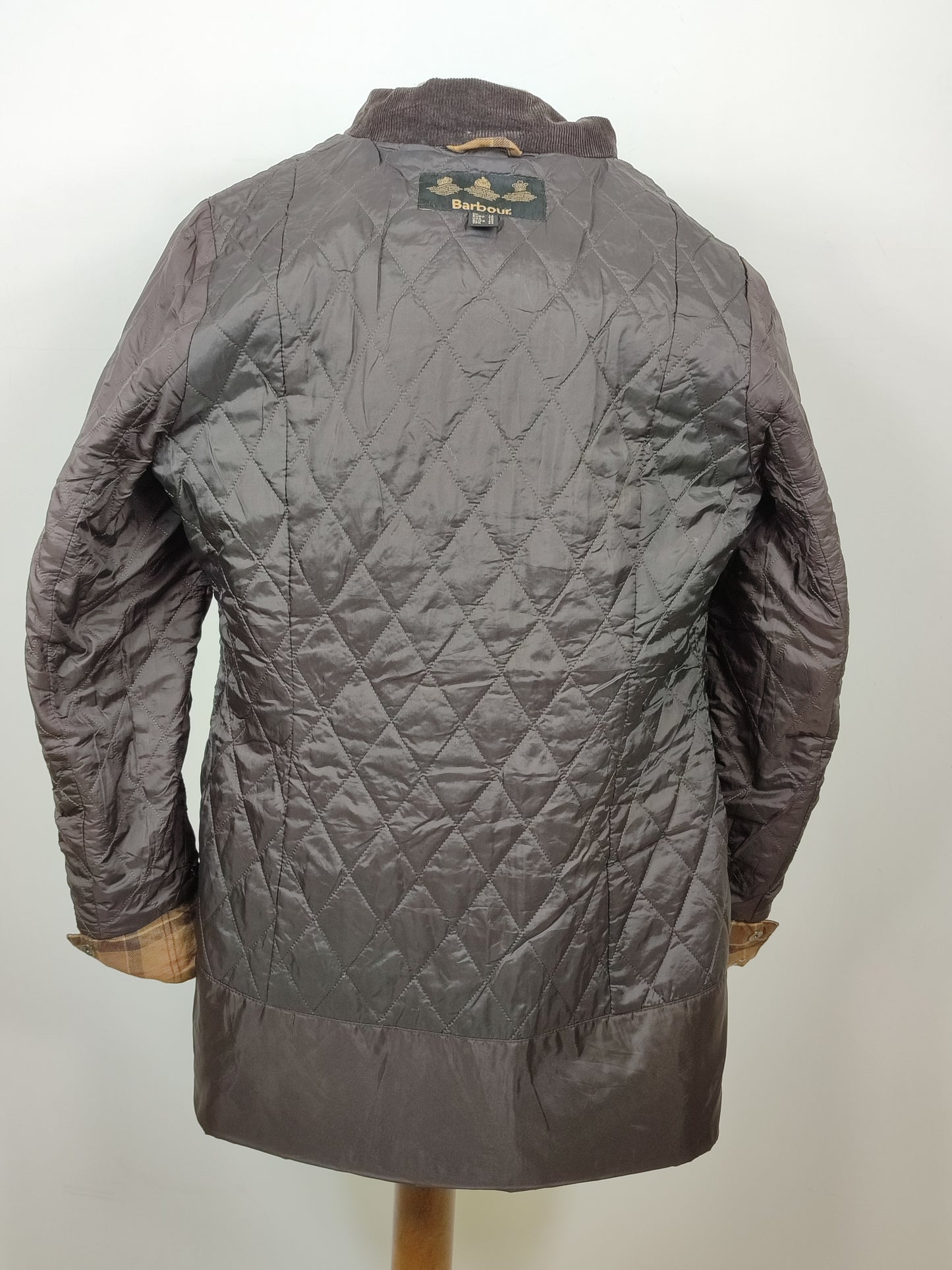 Giacca Barbour da donna con cintura marrone tg.44 Uk14-Wax Brown Lady Rebel Jacket Uk14