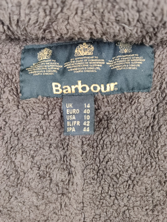Parka Barbour da donna verde oliva uk14 -Lady Vintage Troop wax parka size Uk14 Medium