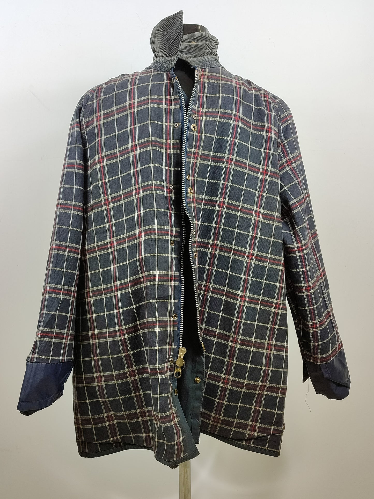 Barbour Giacca Beaufort vintage blu C50/127cm Navy Wax Vintage Beaufort jacket XXL