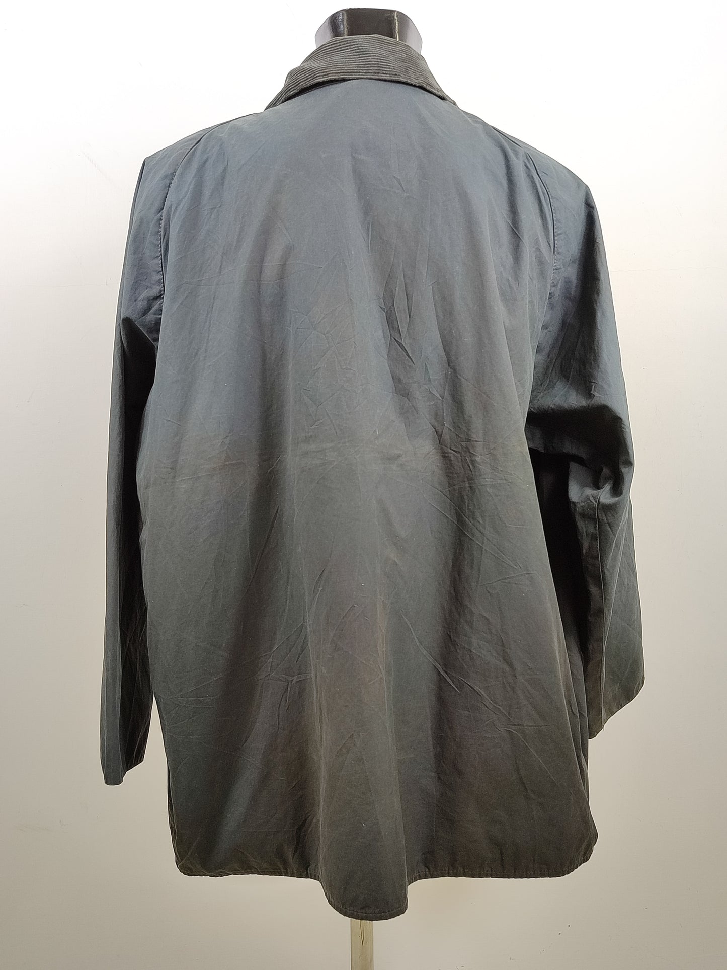 Barbour Giacca Beaufort vintage blu C50/127cm Navy Wax Vintage Beaufort jacket XXL