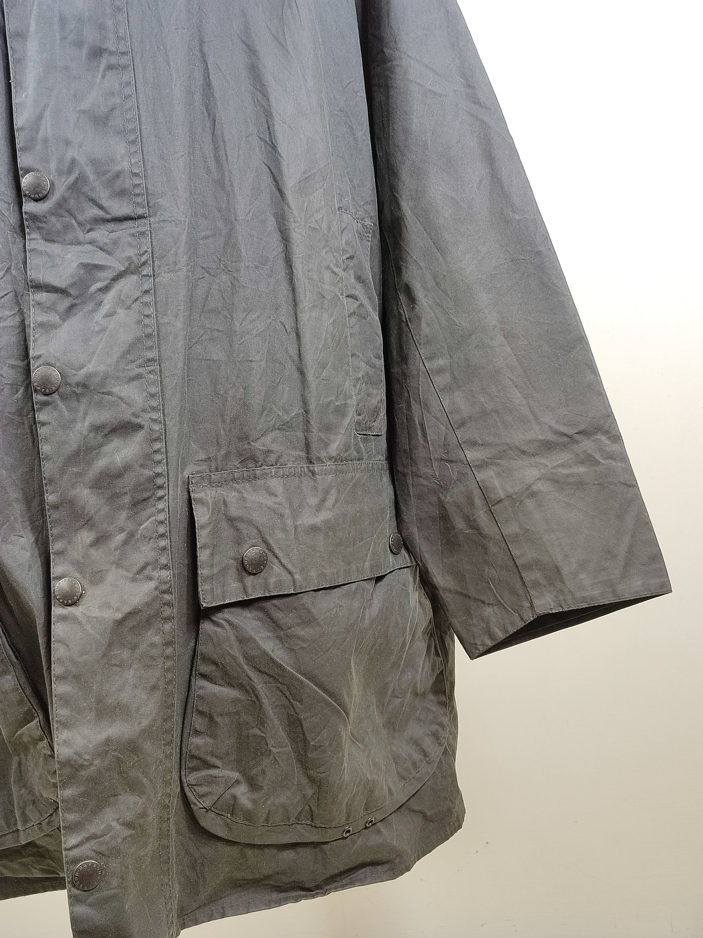 Barbour Border Blu da uomo cotone Cerato C46/117 cm Man Navy Border Coat Size XLarge