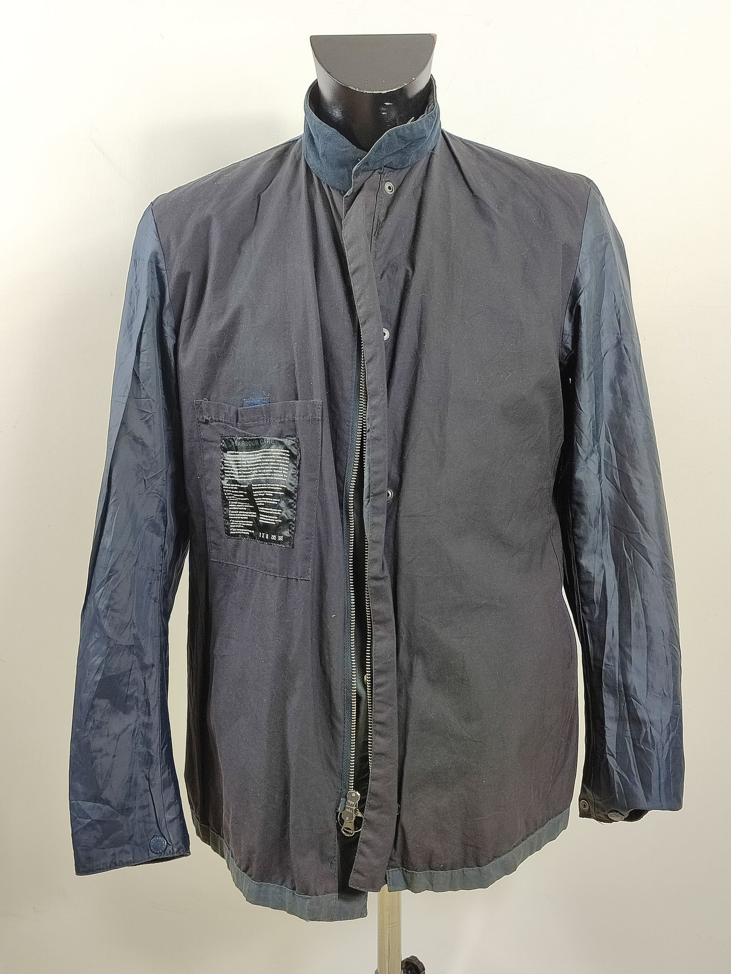 Giacca Barbour International Bede Blu Medium-Navy International Union Jacket Jacket Size M