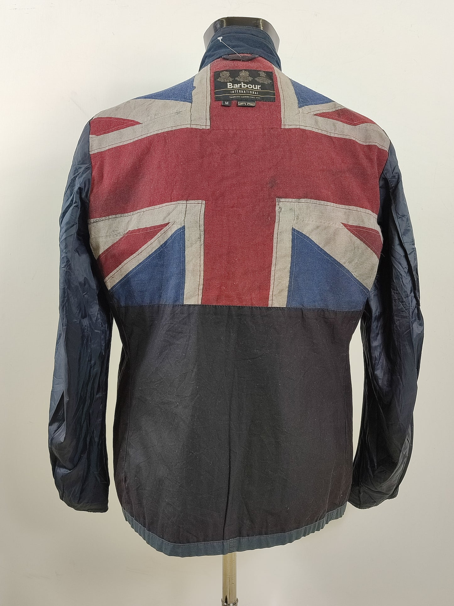Giacca Barbour International Bede Blu Medium-Navy International Union Jacket Jacket Size M
