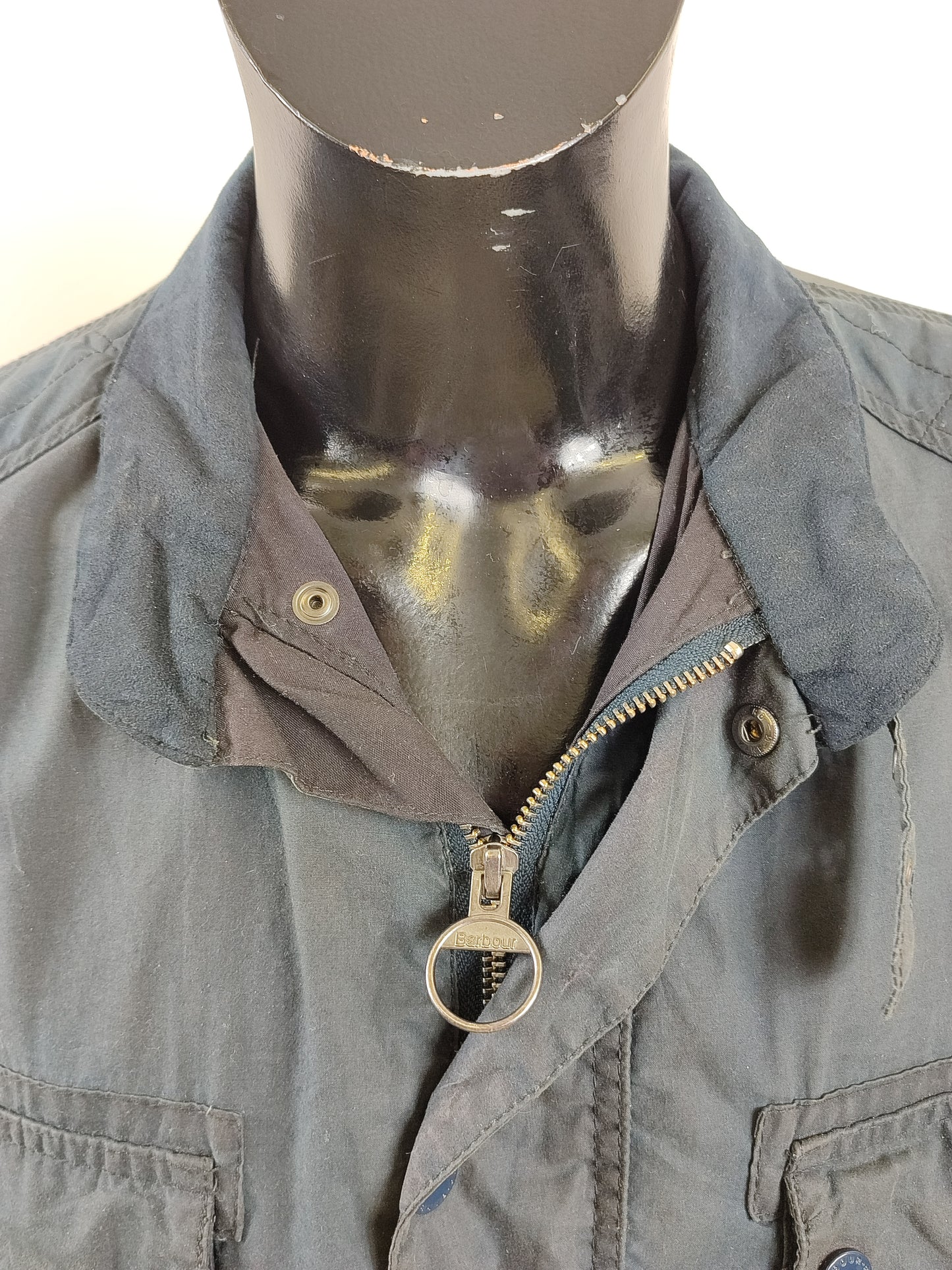 Giacca Barbour International Bede Blu Medium-Navy International Union Jacket Jacket Size M