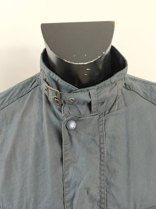 Giacca Barbour International Bede Blu Medium-Navy International Union Jacket Jacket Size M