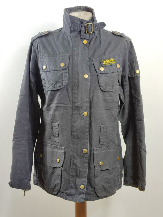 Giacca Barbour International Donna Medium UK12 -Lady International Black UK12 Size M