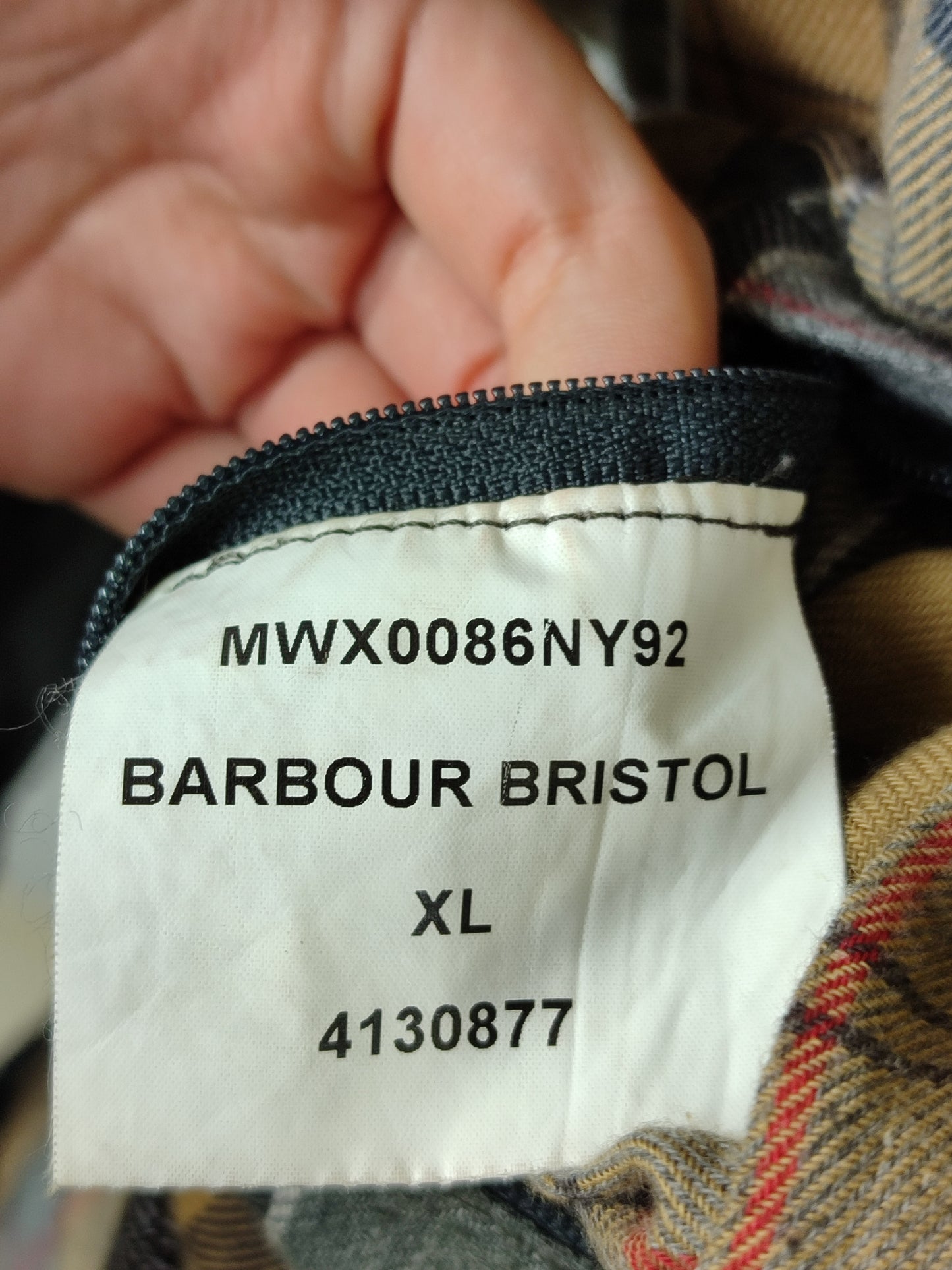 Giacca Barbour uomo cerato Bristol blu XLarge - Man Navy Bristol wax Jacket size XL