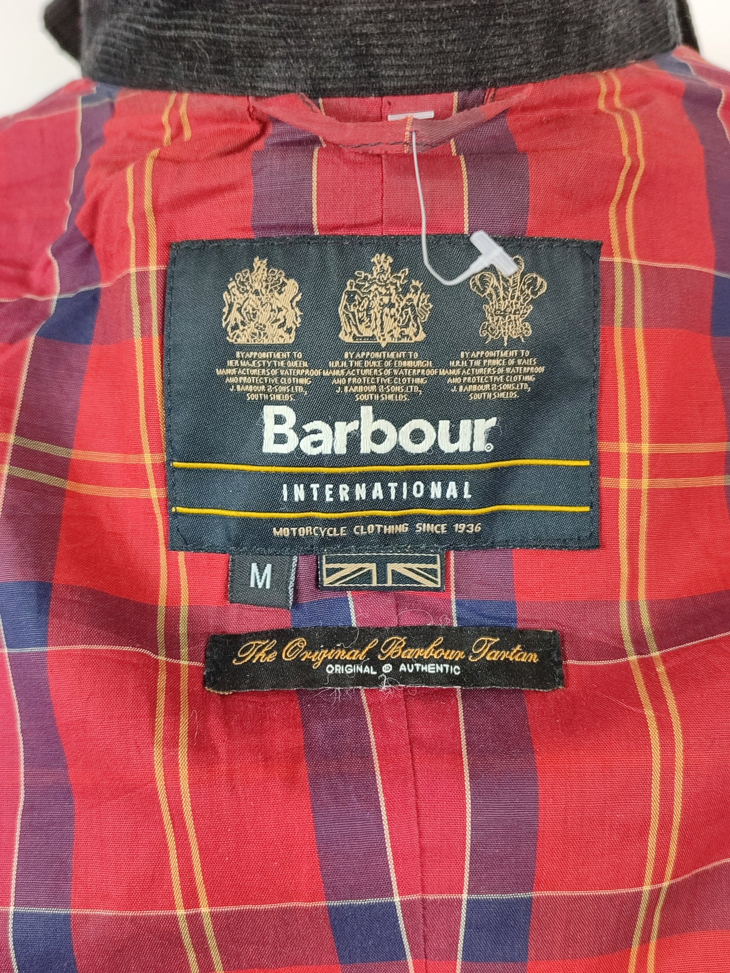 Barbour International uomo Enfield Nero Medium Man Black Enfield waxed Jacket Medium