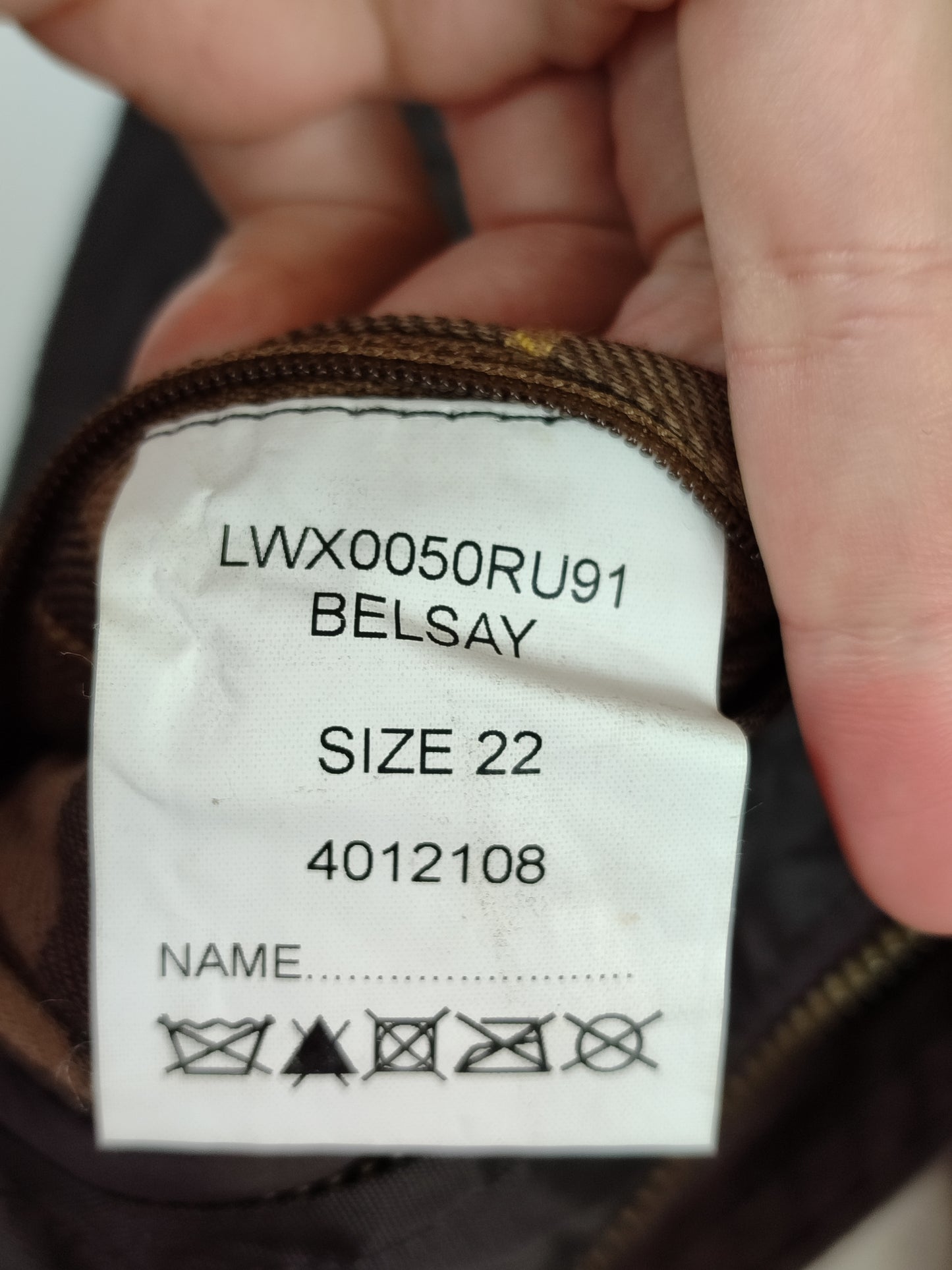 Giacca Barbour Belsay Unisex marrone Uk22  tg. 52 ita Brown Waxed Unisex Coat size UK22