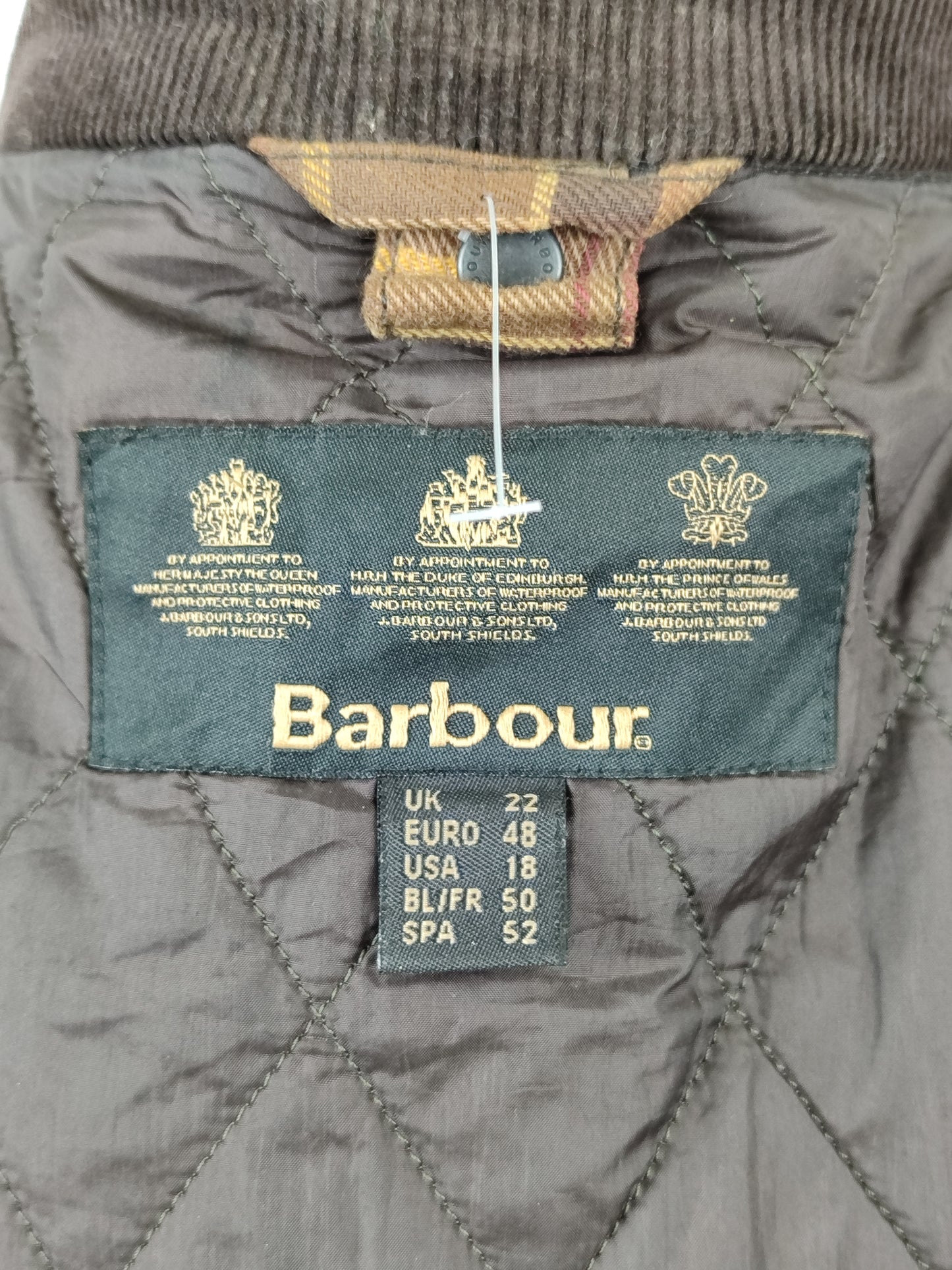 Giacca Barbour Belsay Unisex marrone Uk22  tg. 52 ita Brown Waxed Unisex Coat size UK22