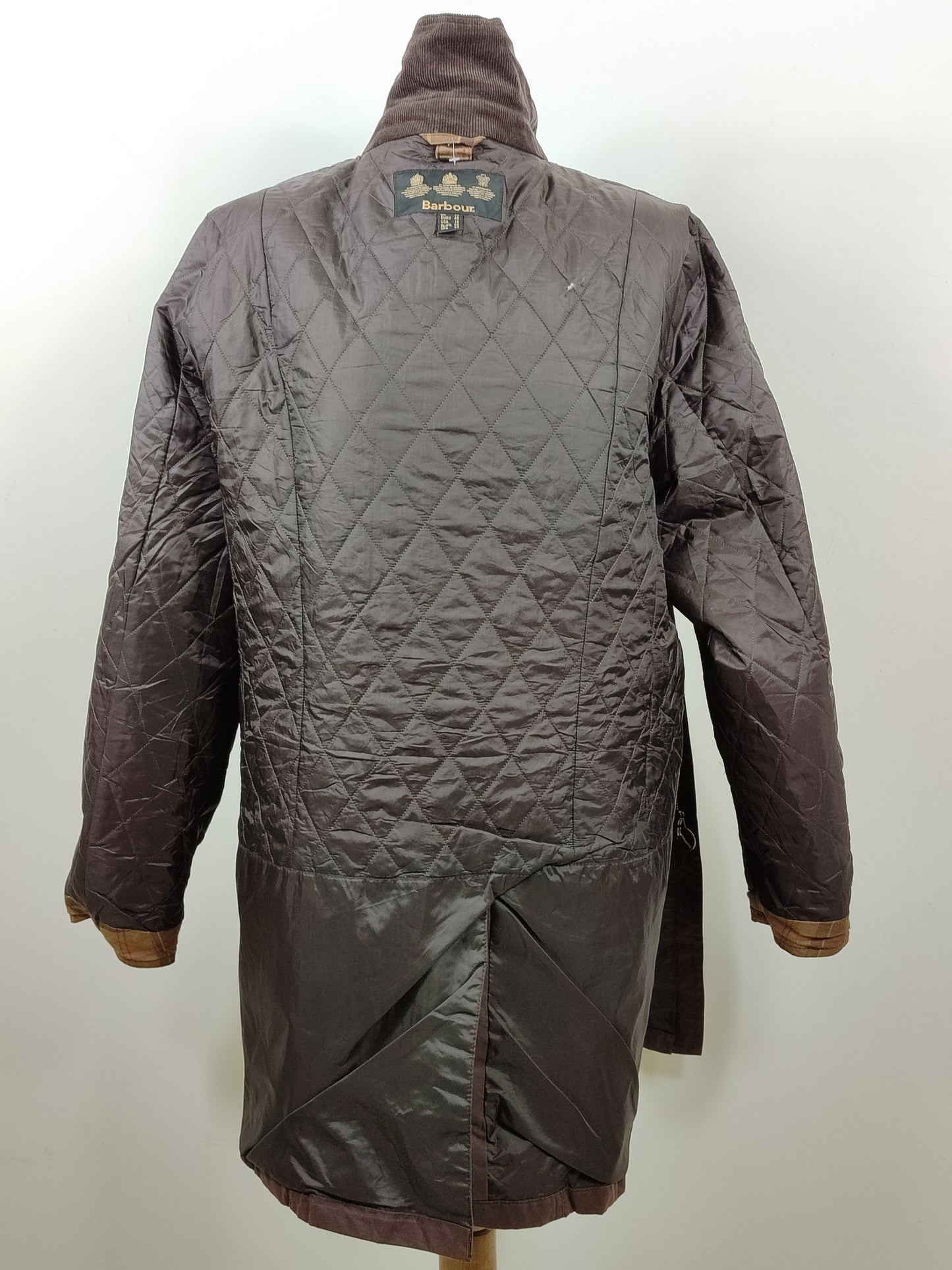 Giacca Barbour Belsay Unisex marrone Uk22  tg. 52 ita Brown Waxed Unisex Coat size UK22