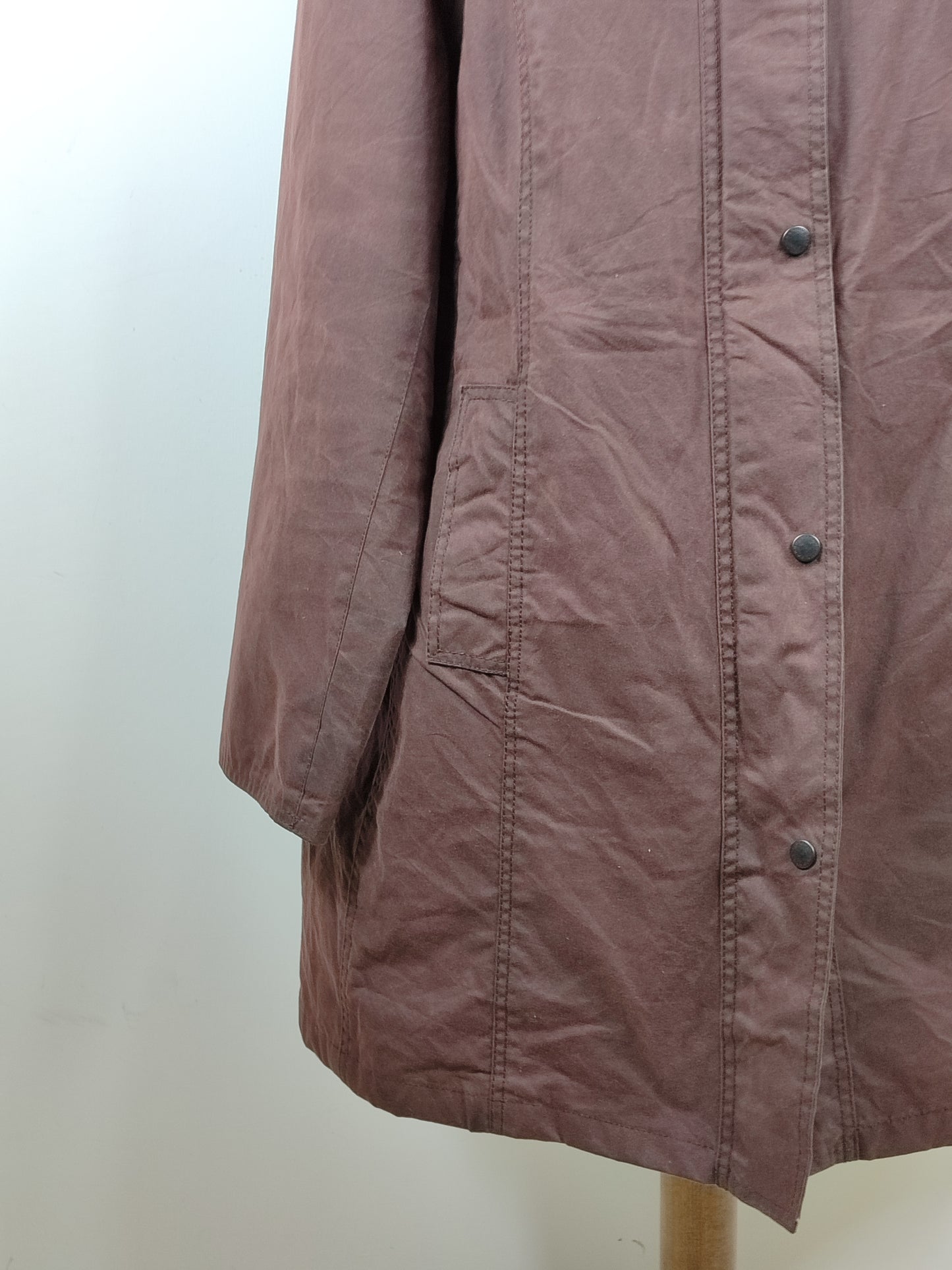 Giacca Barbour Belsay Unisex marrone Uk22  tg. 52 ita Brown Waxed Unisex Coat size UK22