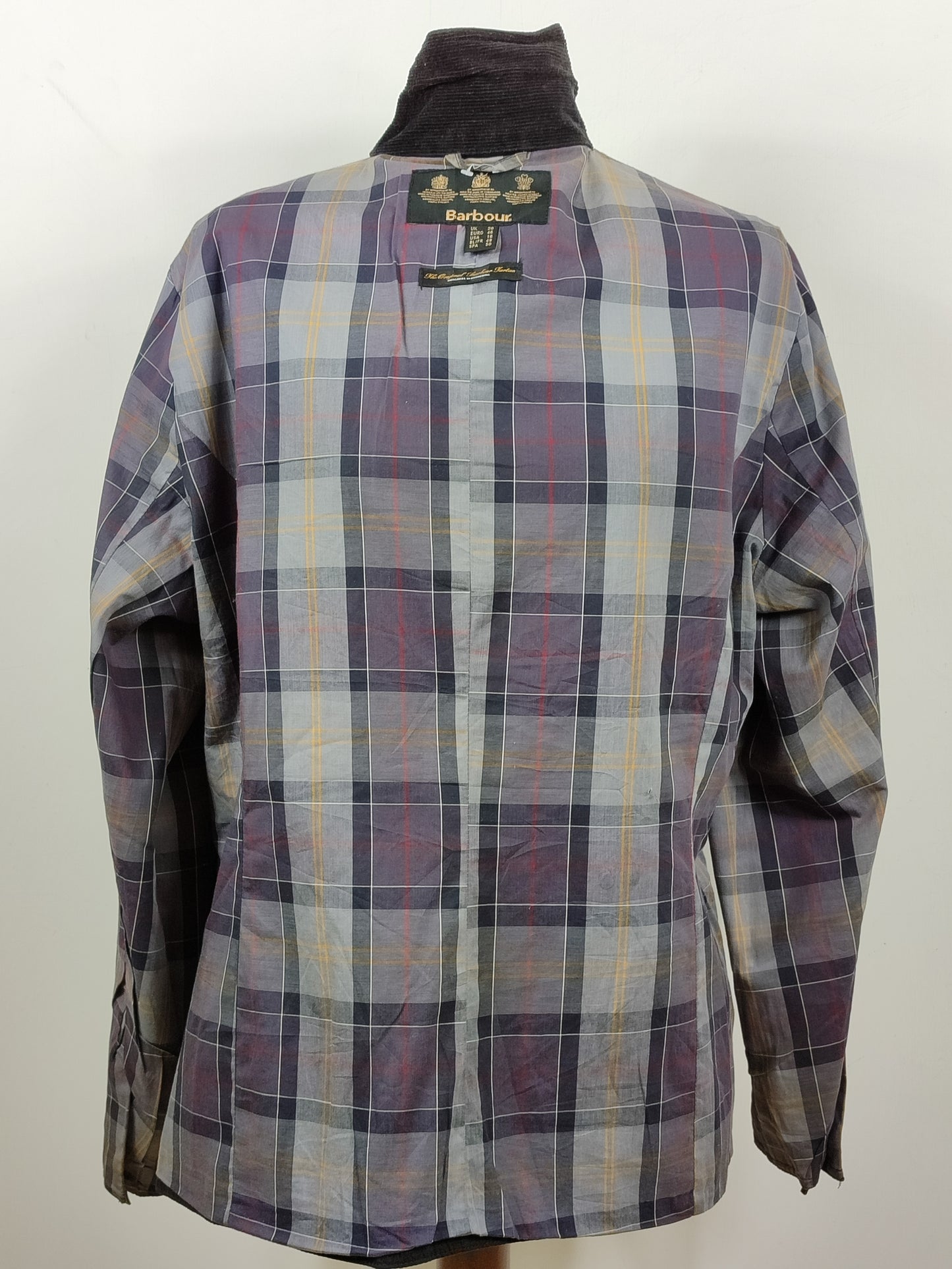 Barbour Giacca corta nera cerata Unisex Utility Tg. 48/50 Black Wax Flyweight Utility Uk20