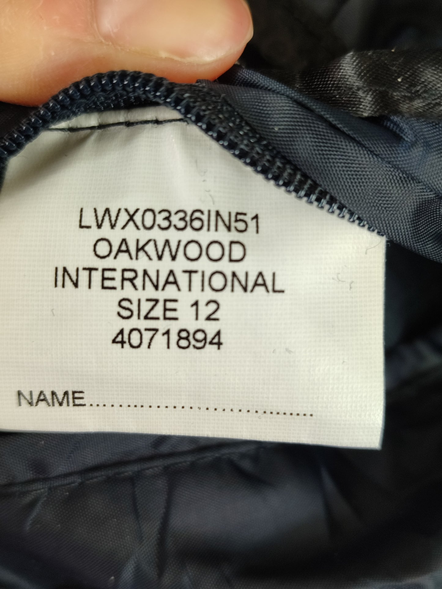 Giacca Barbour International blu Donna Medium UK12 -Lady Navy Oakwood jacket UK12 Size M
