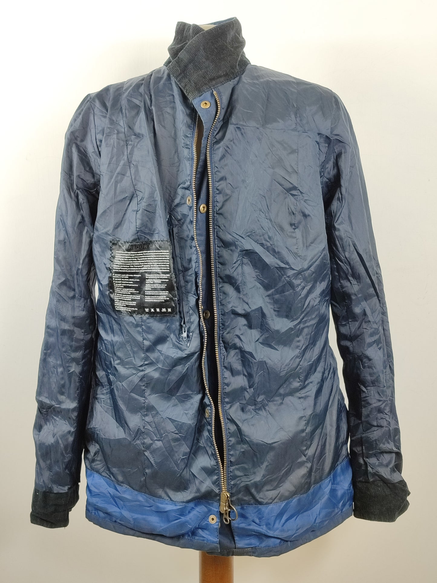 Giacca Barbour International blu Donna Medium UK12 -Lady Navy Oakwood jacket UK12 Size M
