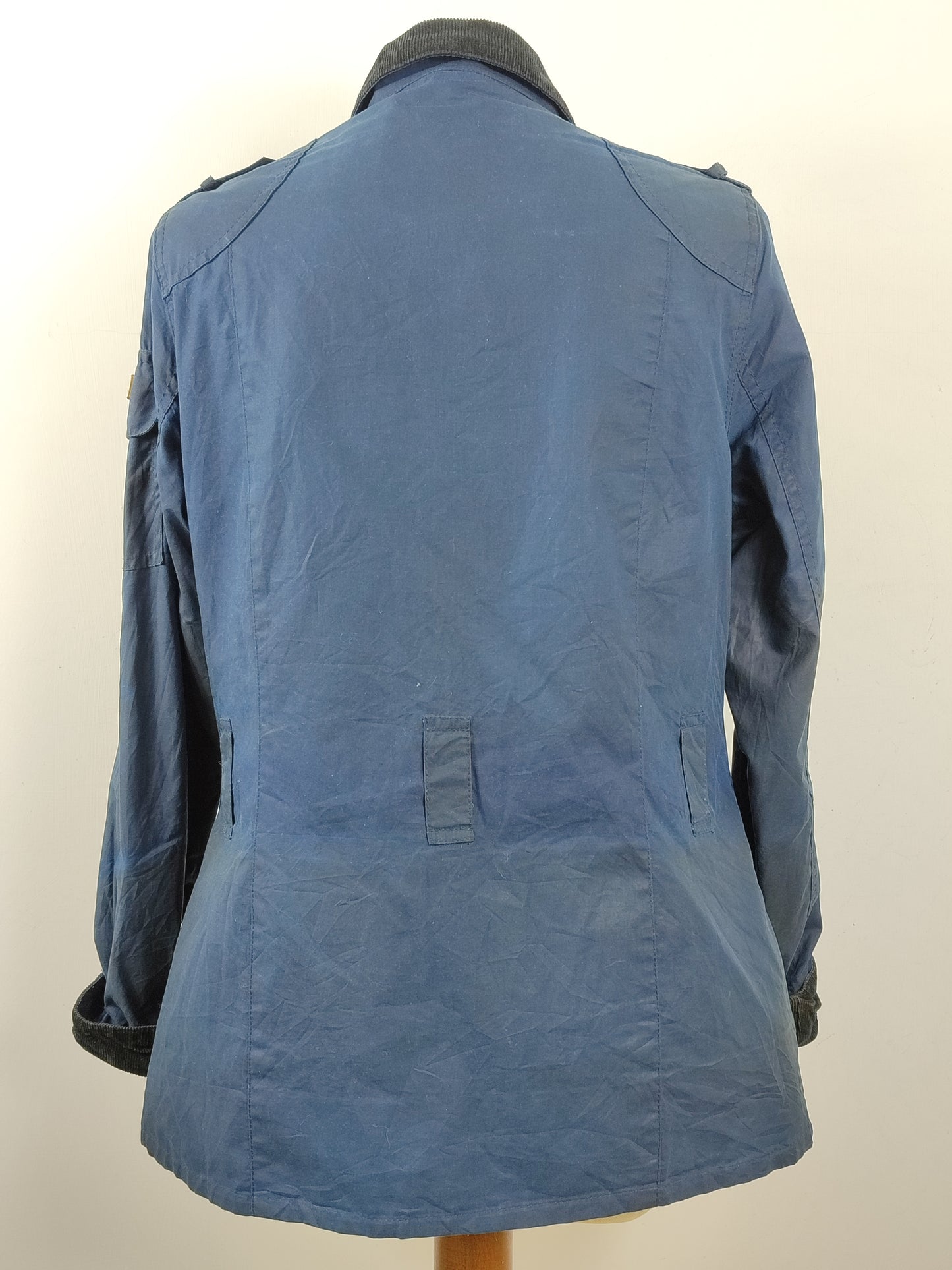 Giacca Barbour International blu Donna Medium UK12 -Lady Navy Oakwood jacket UK12 Size M