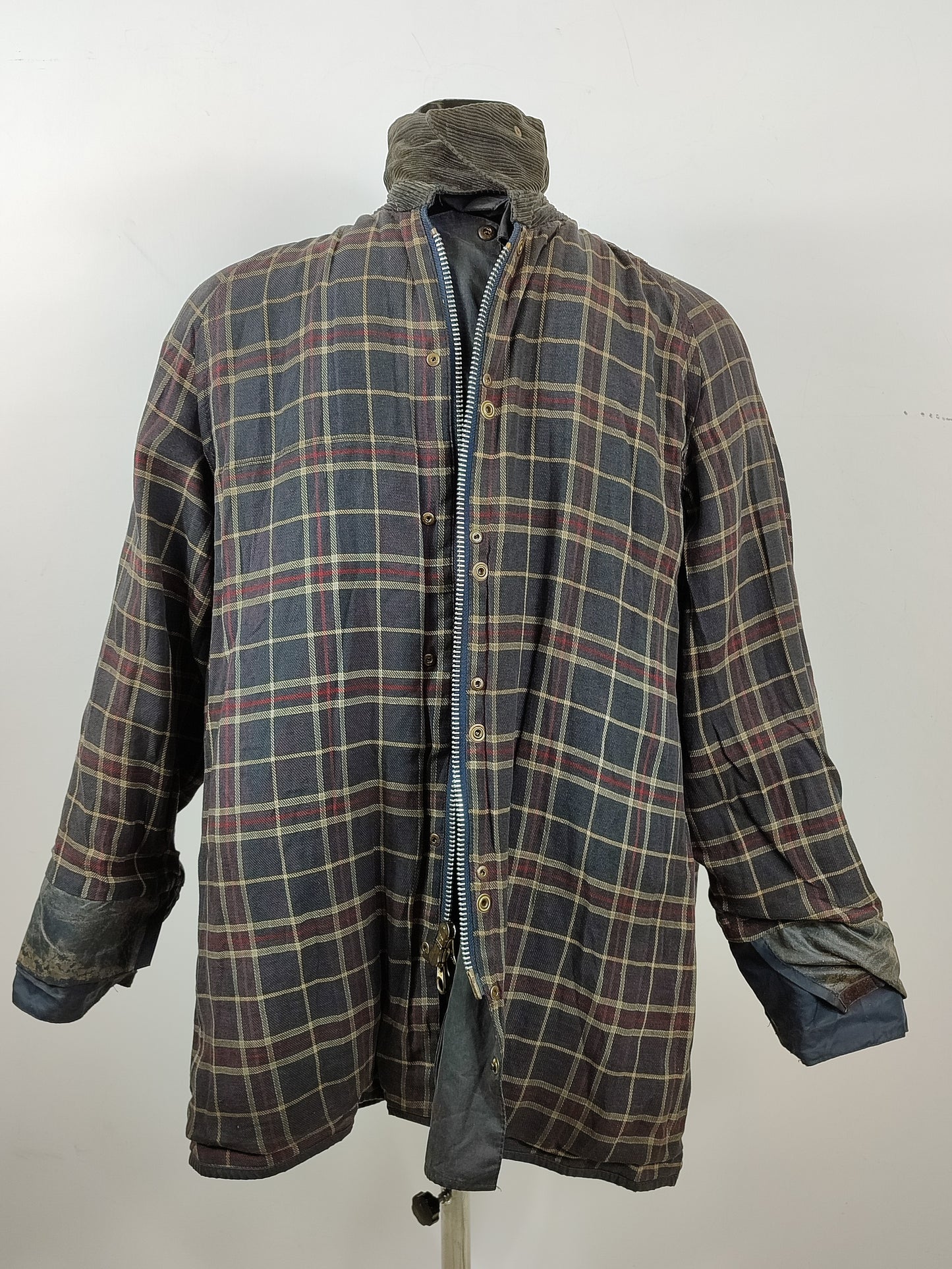 Barbour Giacca Beaufort vintage blu C44/112cm - Navy Beaufort Waxed jacket large