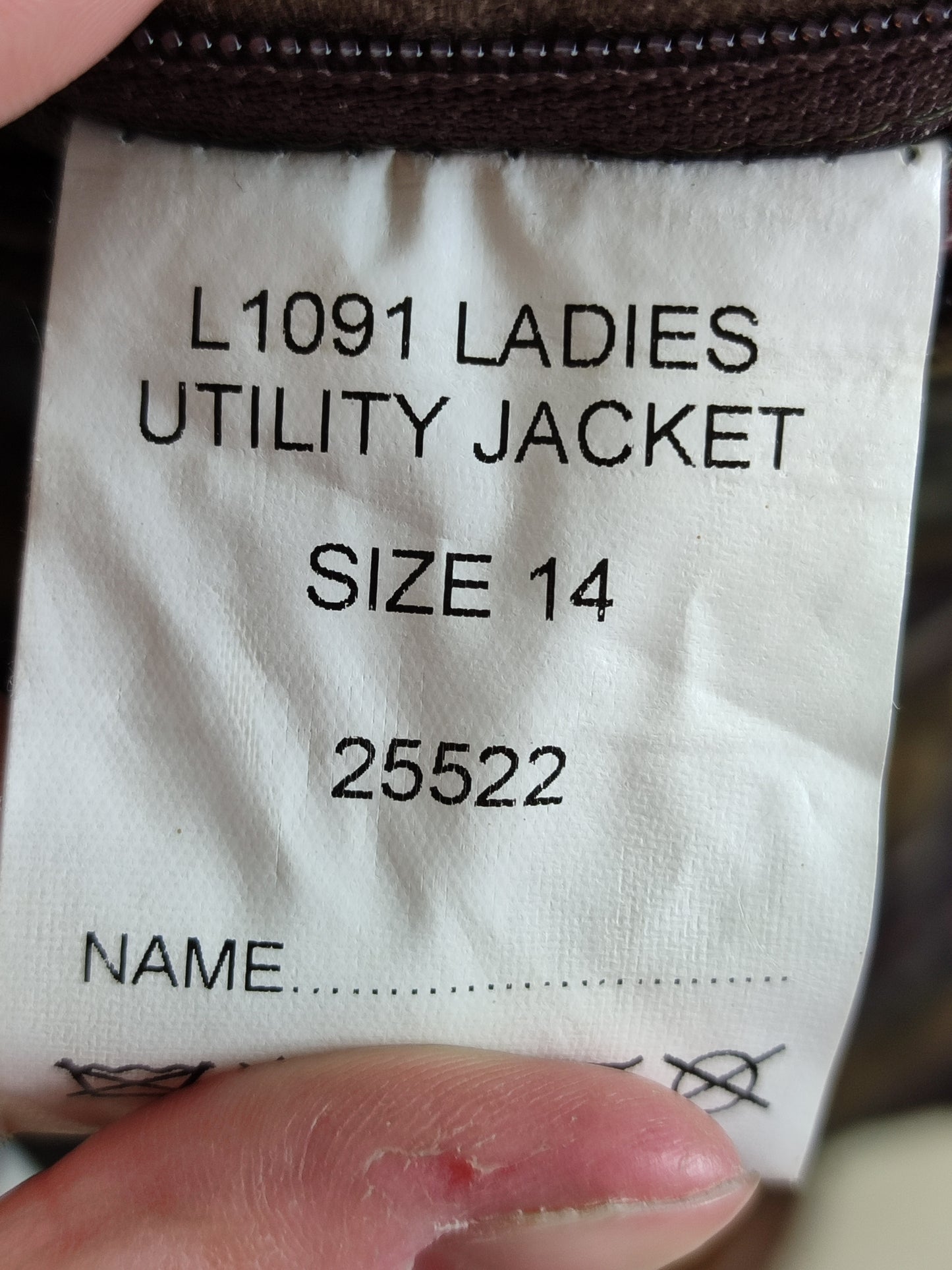 Barbour Giacca corta oliva donna Utility Tg. 42/44 Lady Olive Utility wax Jacket uk14
