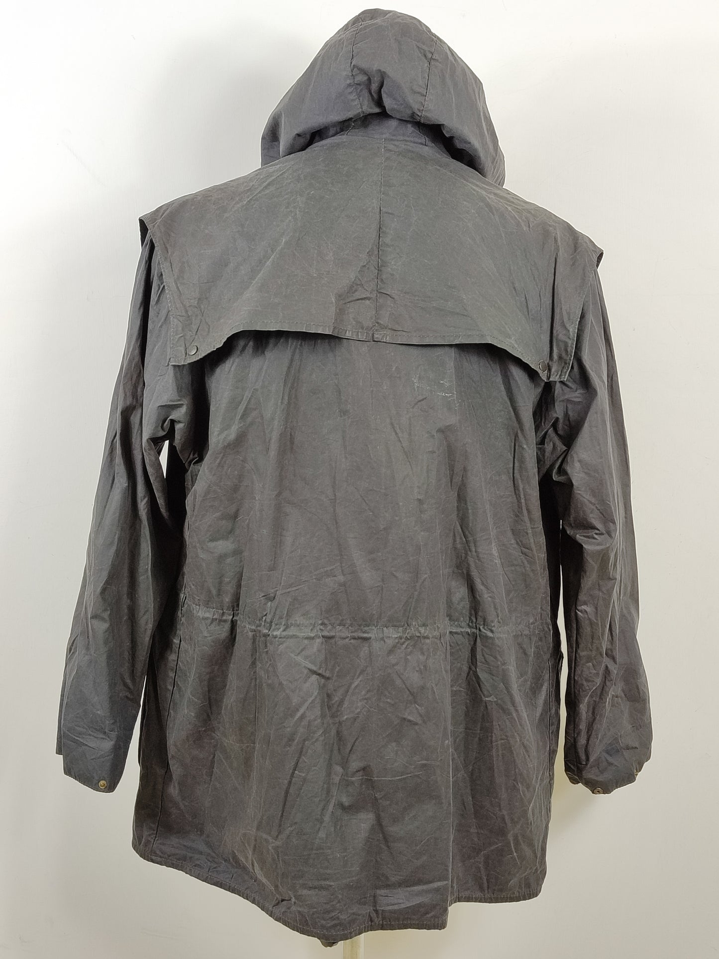 Giacca Barbour Durham blu con cappuccio C40/102 cm Navy Hooded waxed Durham M