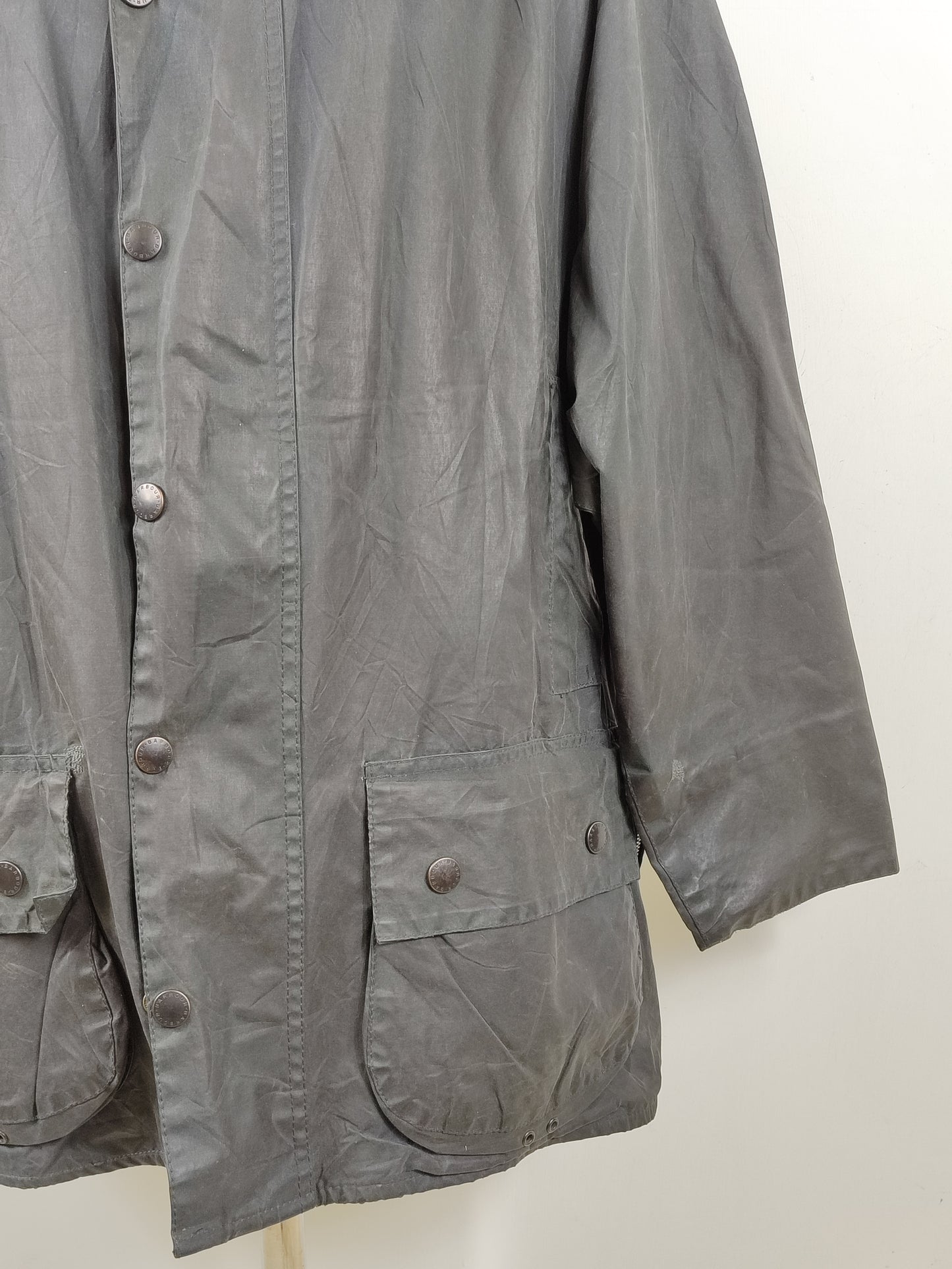 Barbour Giacca Beaufort vintage blu C48/122cm - Navy Beaufort Waxed jacket c48 size XL