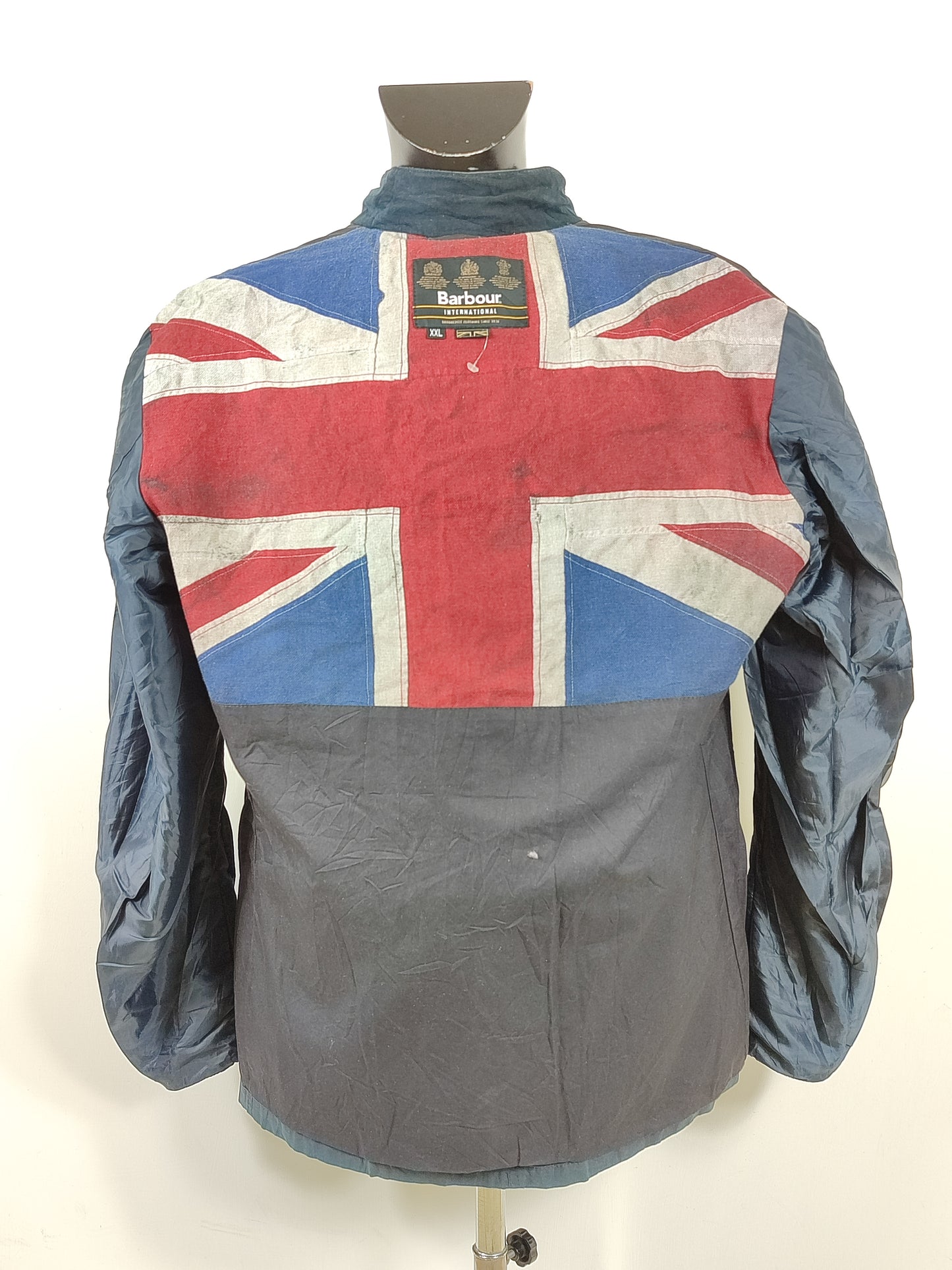 Giacca Barbour International Bede Blu XXL-Navy International Union Jacket Jacket Size XXL