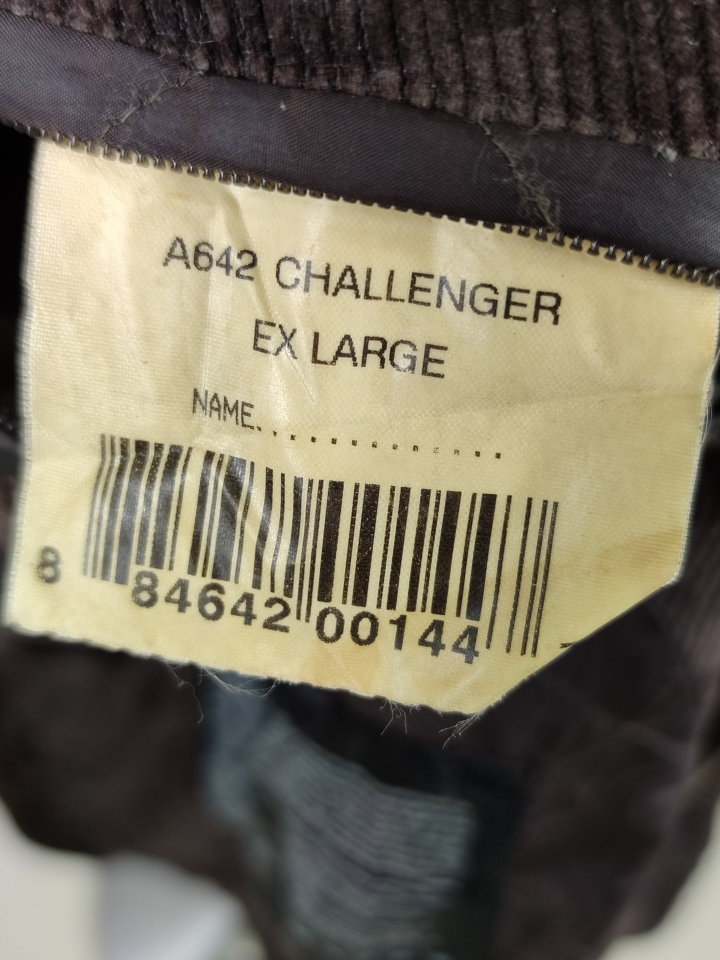 Giacca Barbour da uomo cerata Challenger marrone XL- Man Brown Barbour Wax Challenger Coat size xl