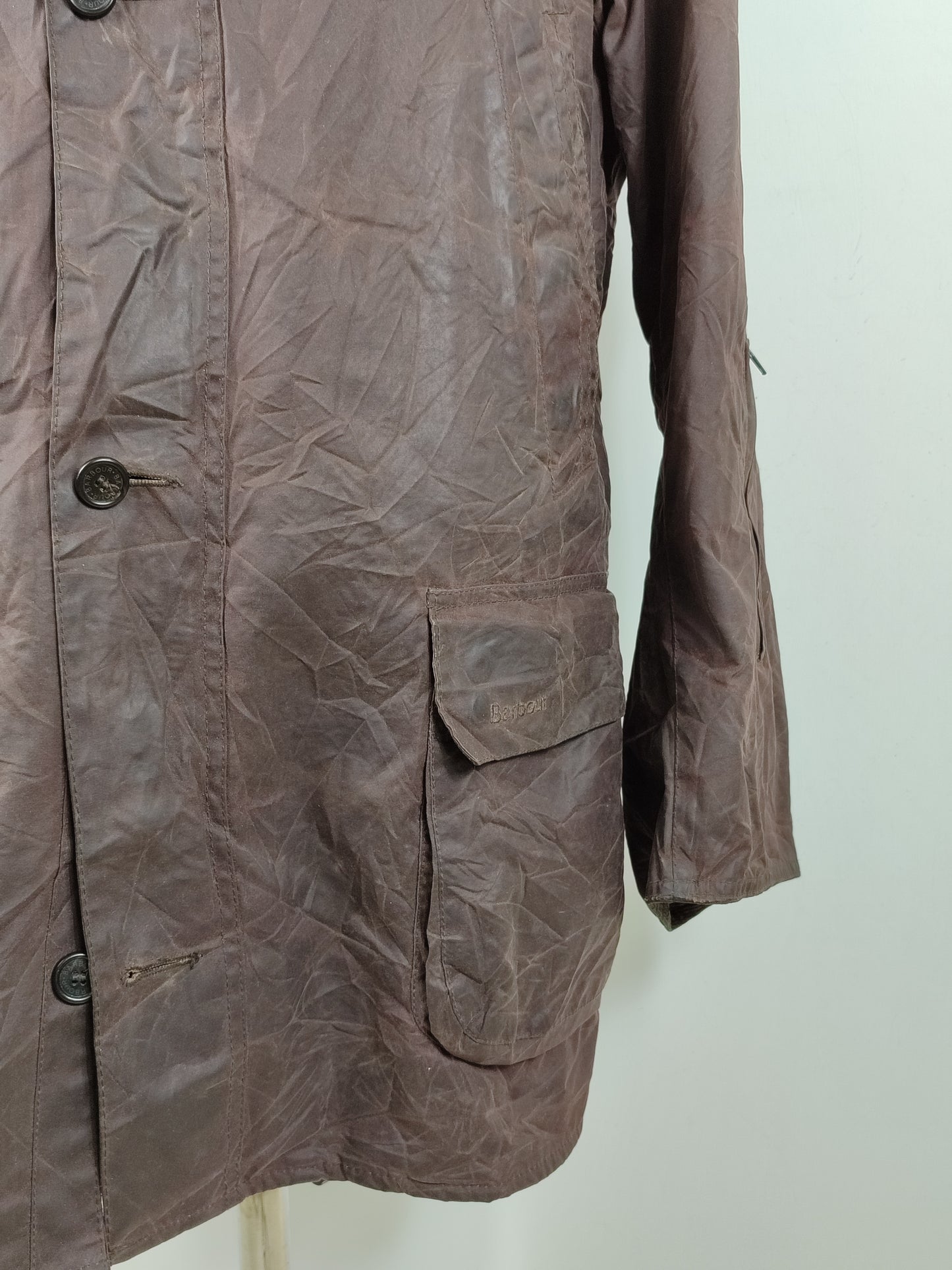 Giacca Barbour da uomo cerata Challenger marrone XL- Man Brown Barbour Wax Challenger Coat size xl