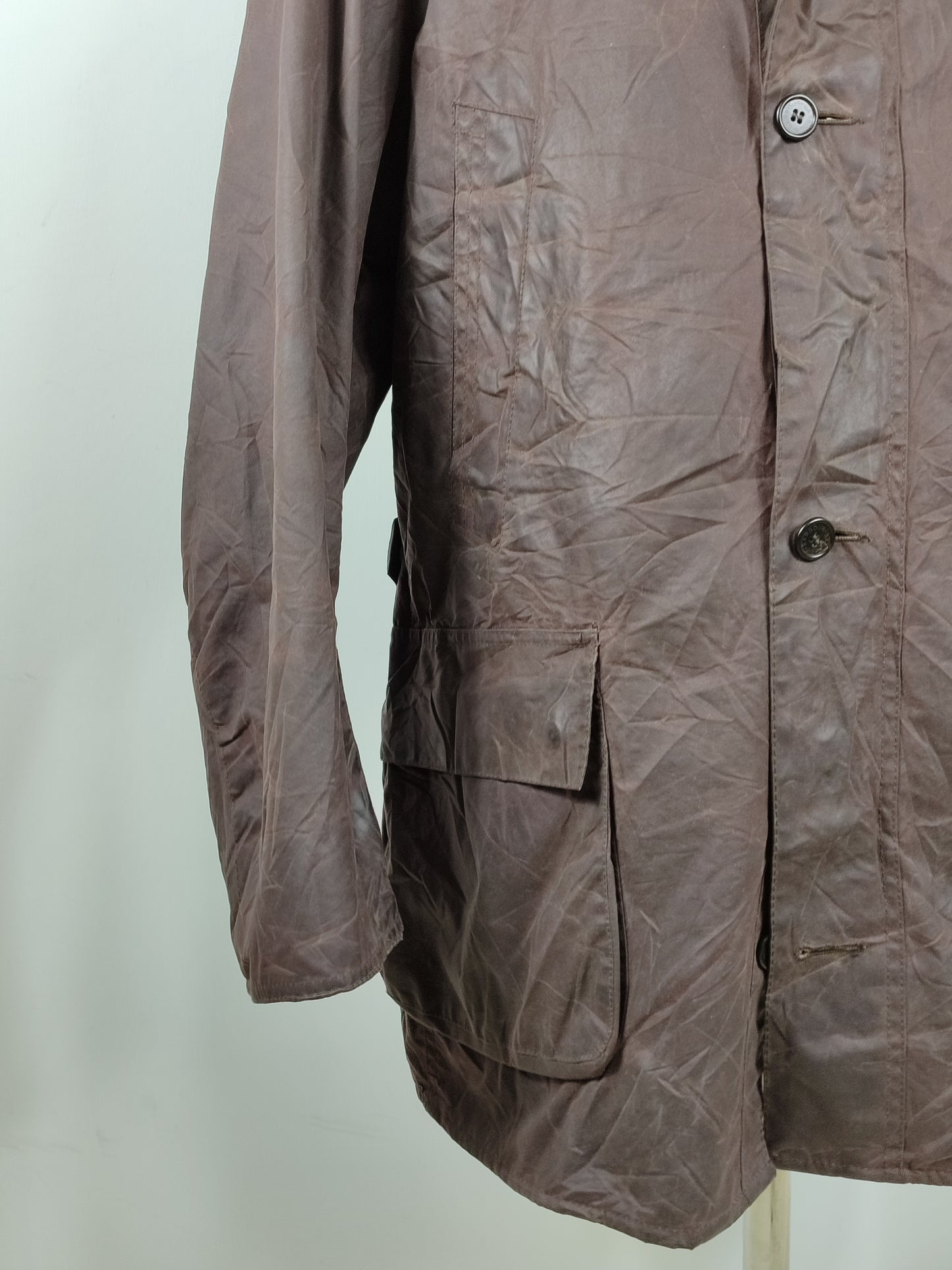 Giacca Barbour da uomo cerata Challenger marrone XL- Man Brown Barbour Wax Challenger Coat size xl