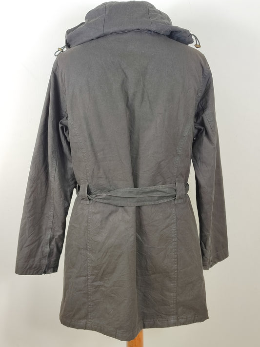 Giacca Barbour Nera Cerata Unisex Cameron tg.46 Uk16-Wax Black Cameron Jacket Size Uk16