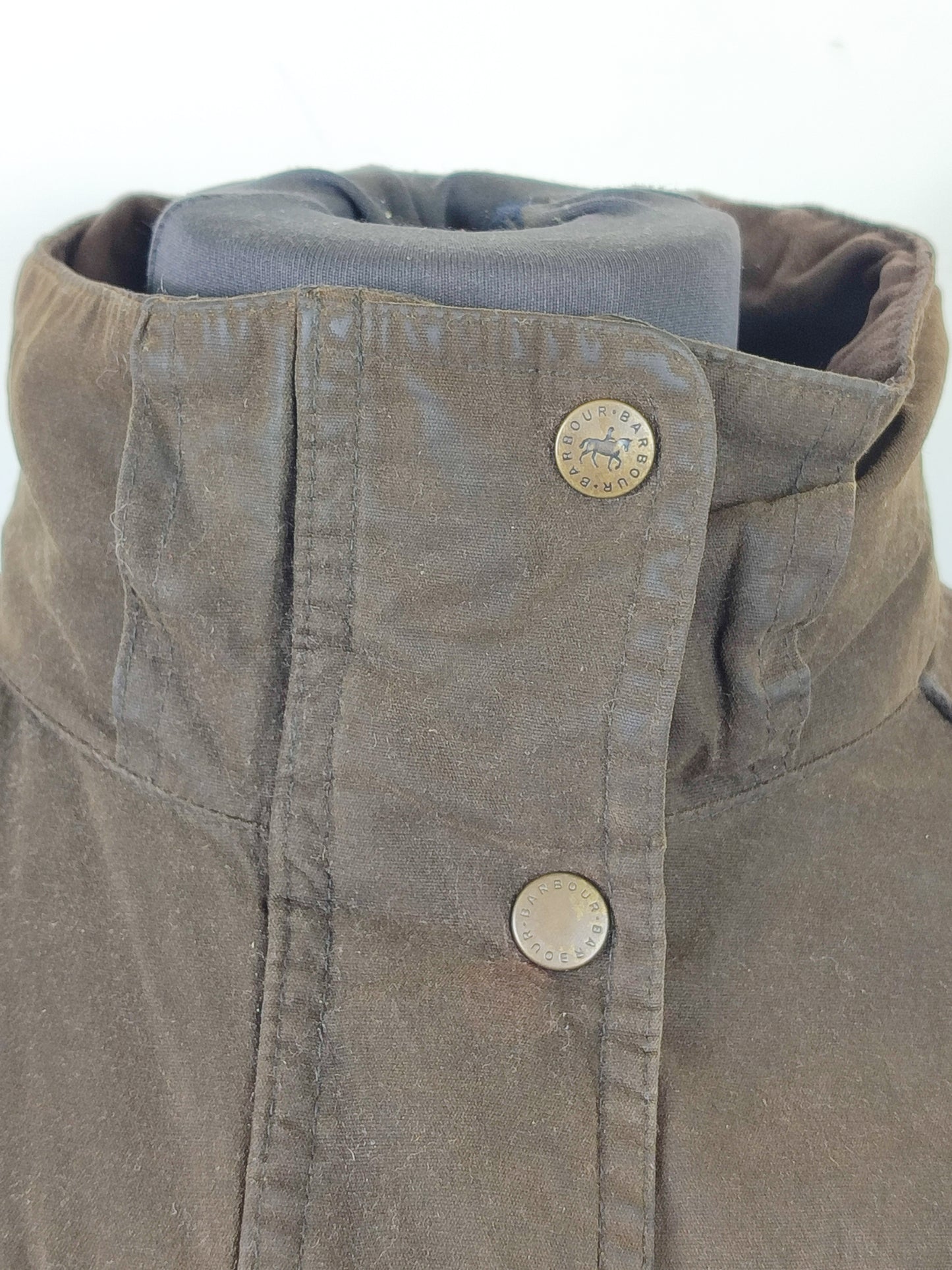 Barbour Giacca da donna oliva Medium Tg.44 Equine Lady Olive cotton jacket size uk14