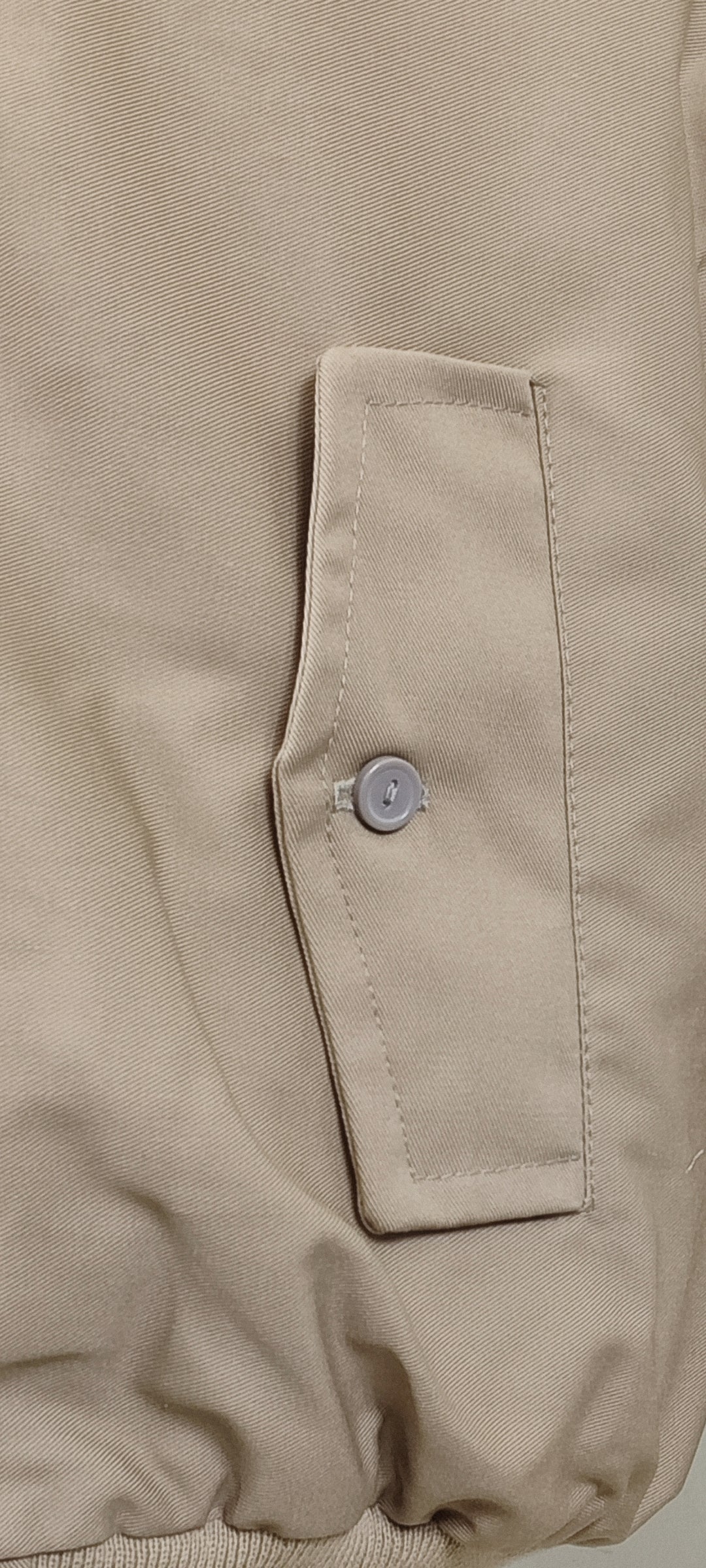 Giacca Harrington beige da uomo in cotone Made in England - Man Beige Harrington Jacket