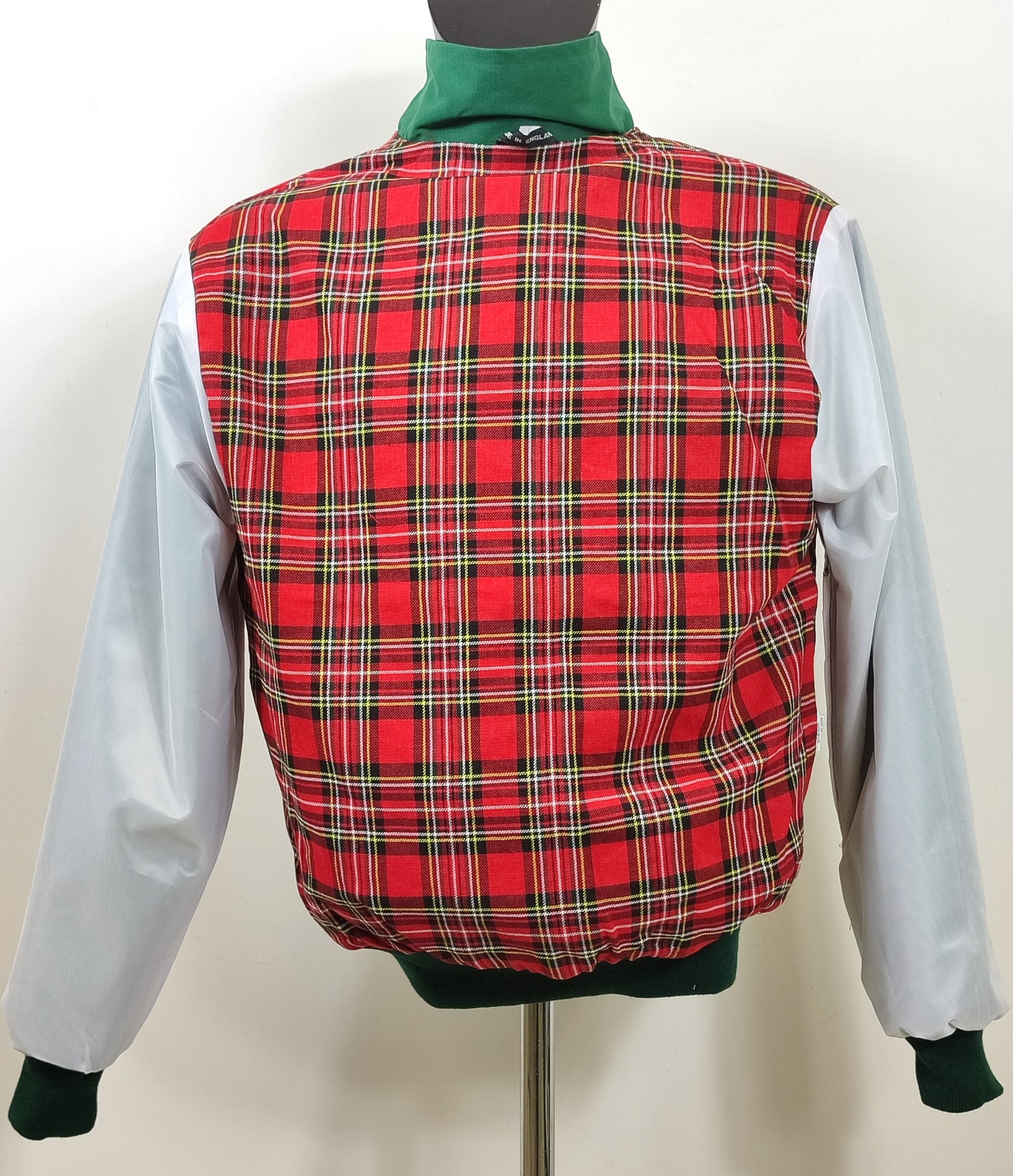 Giacca Harrington verde da uomo in cotone  Made in England - Man Green Harrington Jacket
