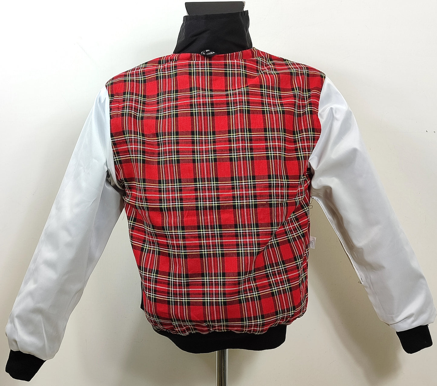 Giacca Harrington nera da uomo in cotone Made in England - Man Black Harrington Jacket