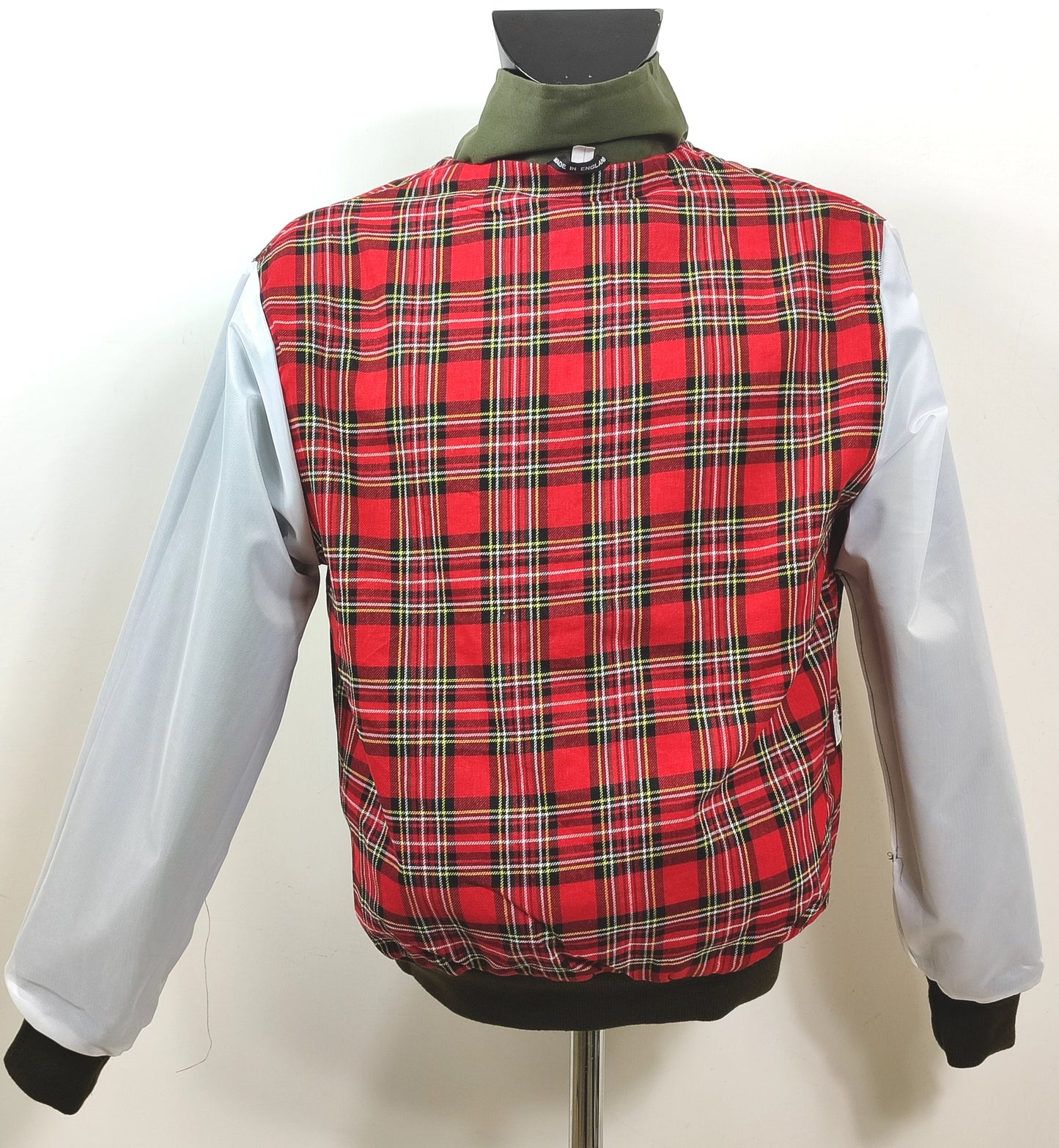 Giacca Harrington verde da uomo in cotone Made in England - Man Green Harrington Jacket