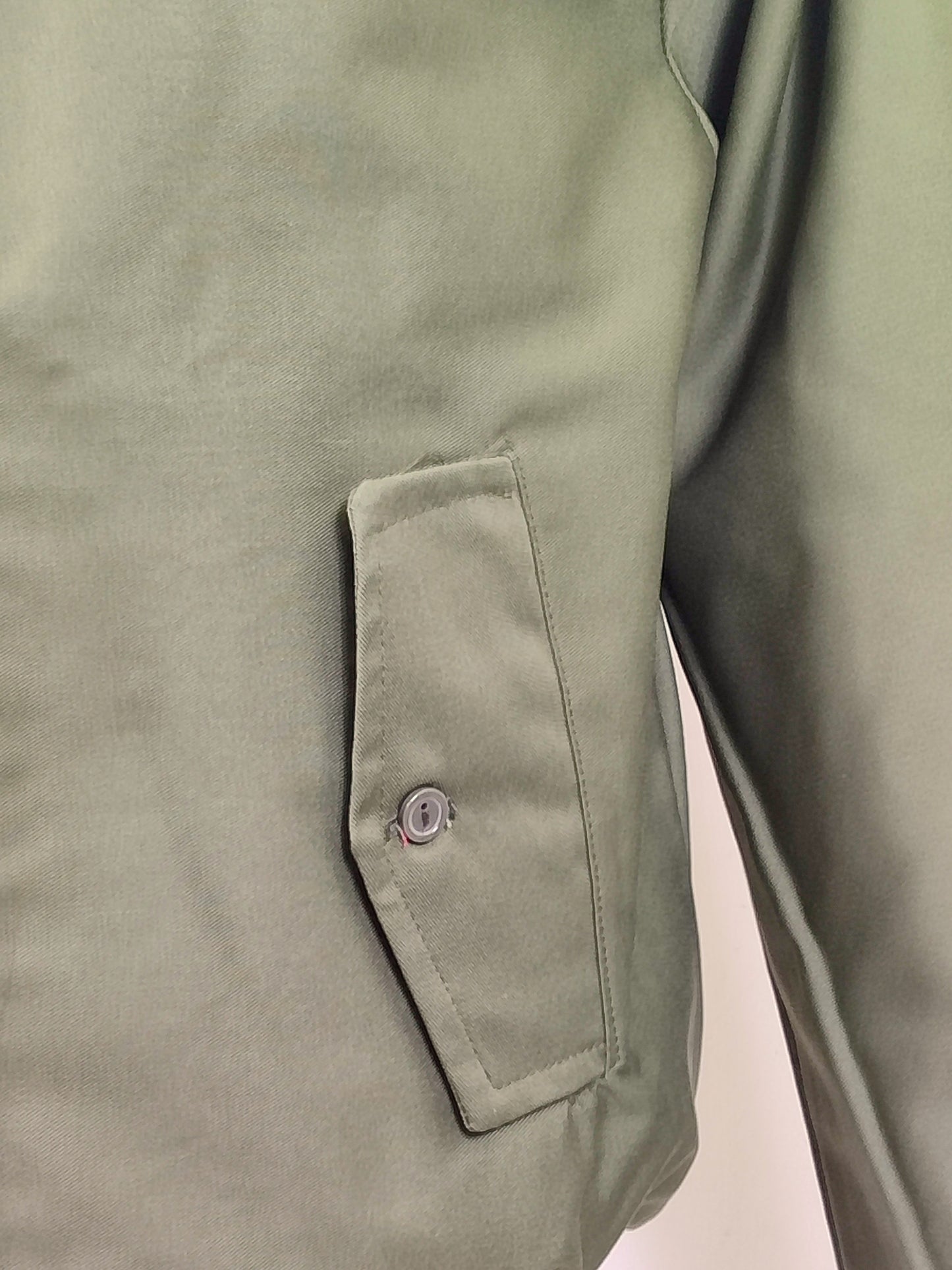 Giacca Harrington verde da uomo in cotone Made in England - Man Green Harrington Jacket