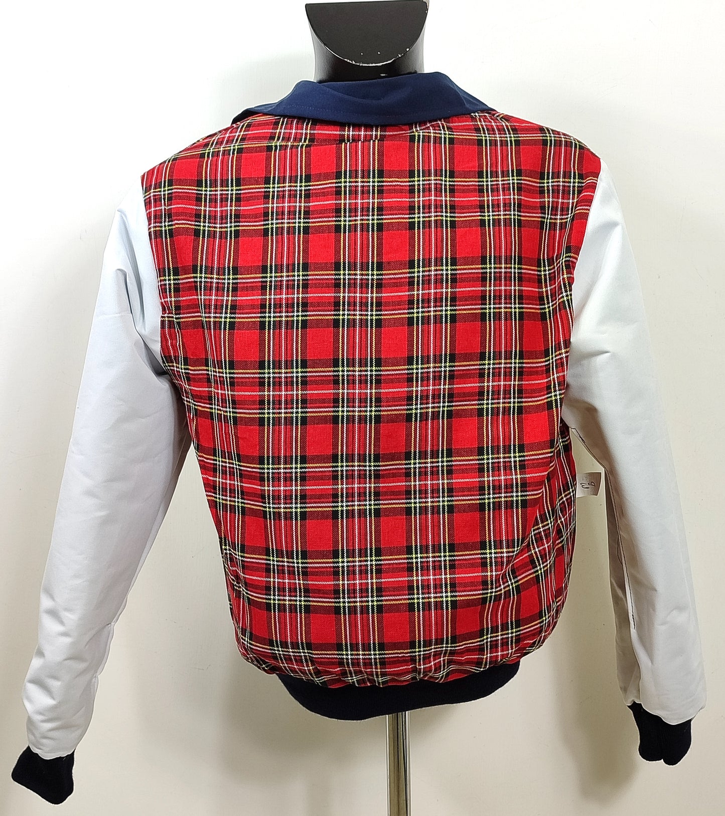 Giacca Harrington blu notte da uomo in cotone Made in England - Man Navy Harrington Jacket