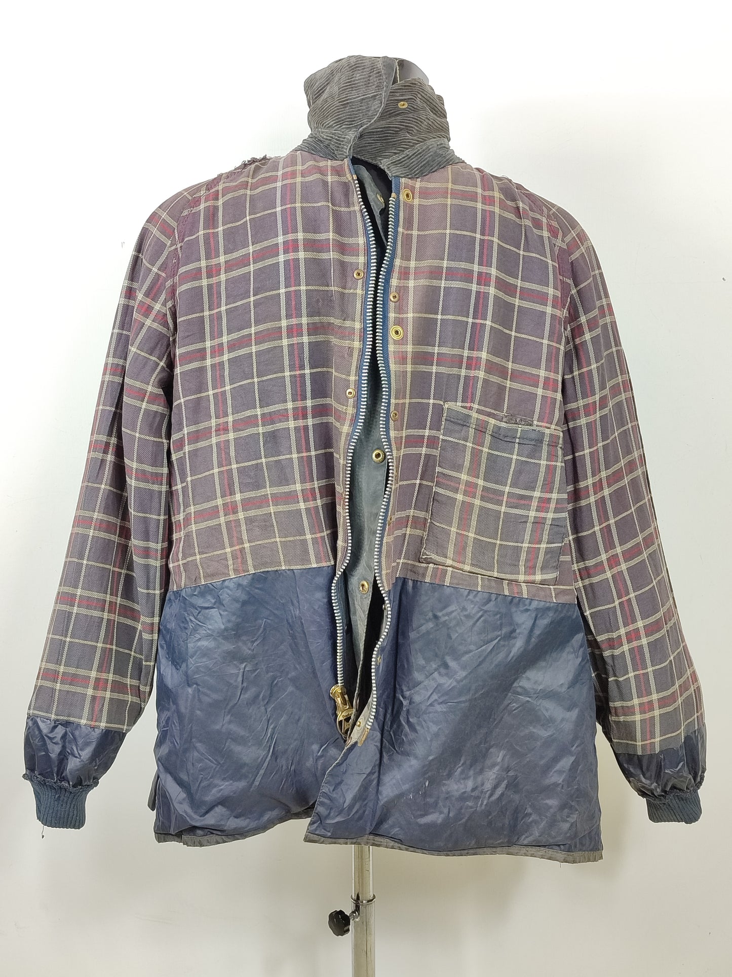 Barbour Giacca Bedale Uomo Blu Vintage C50/127 CM XXL Navy Waxed Bedale Vintage Jacket